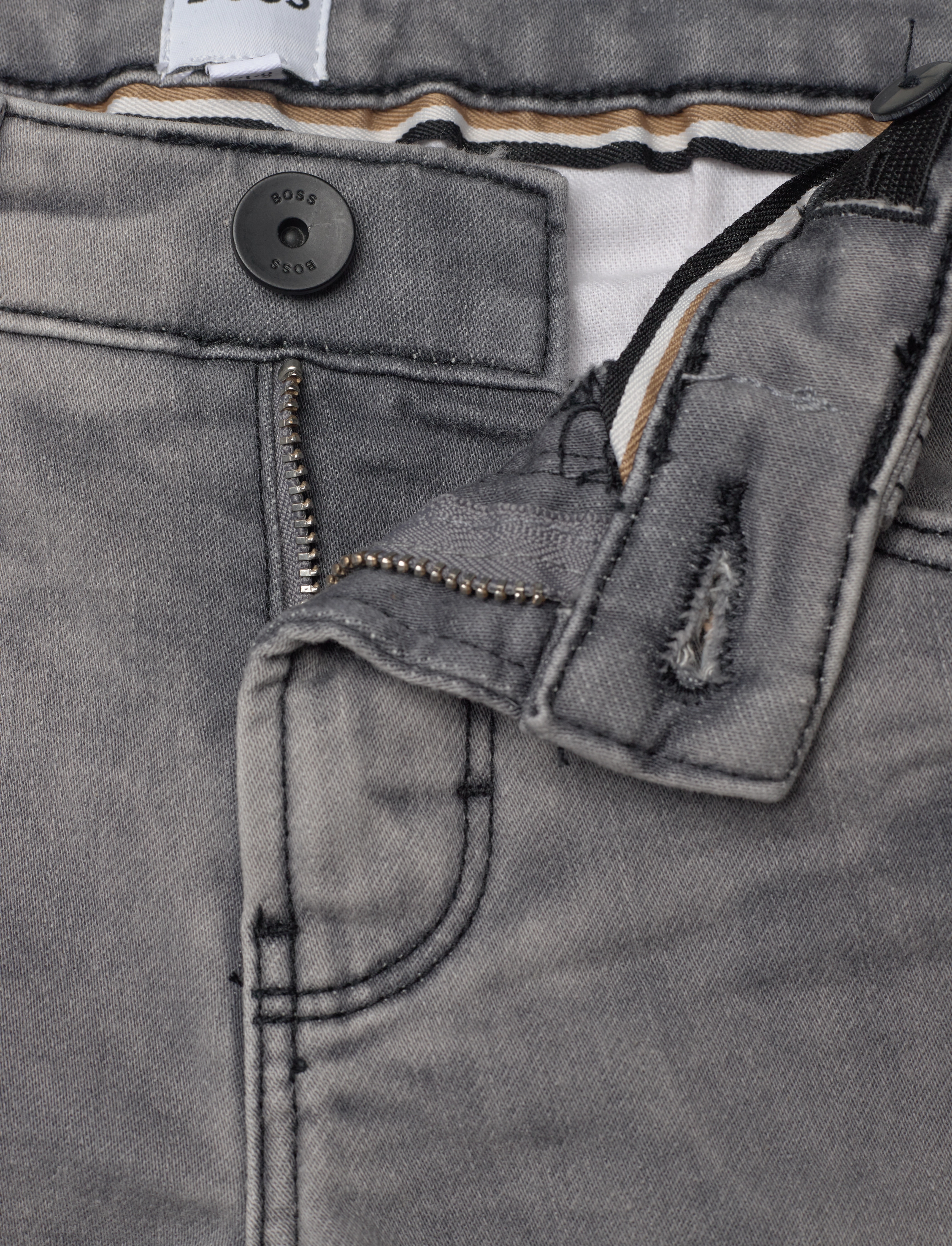 BOSS - DENIM TROUSERS - denim grey - 3