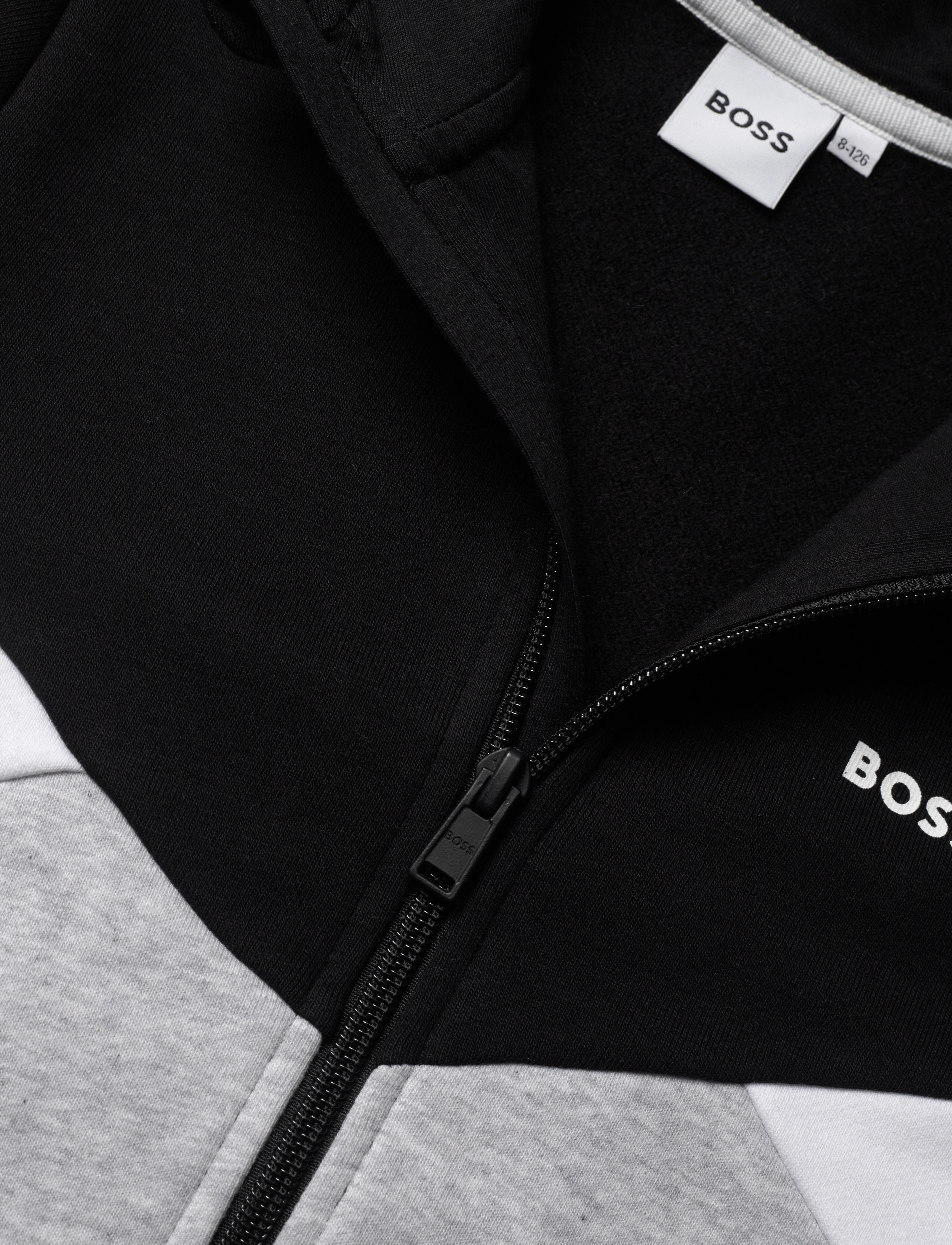 BOSS - HOODED CARDIGAN - chine grey - 2
