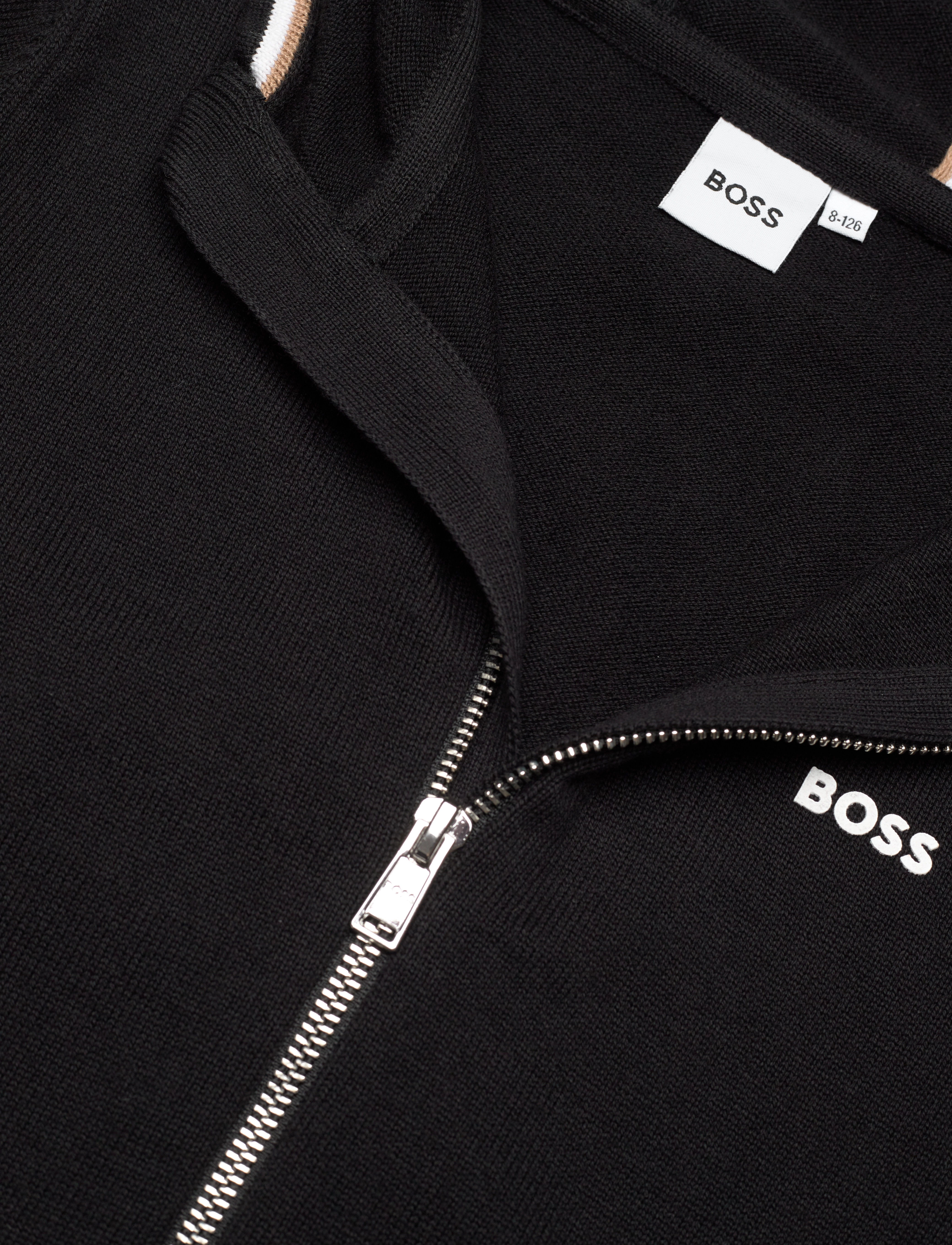 BOSS - HOODED CARDIGAN - black - 2