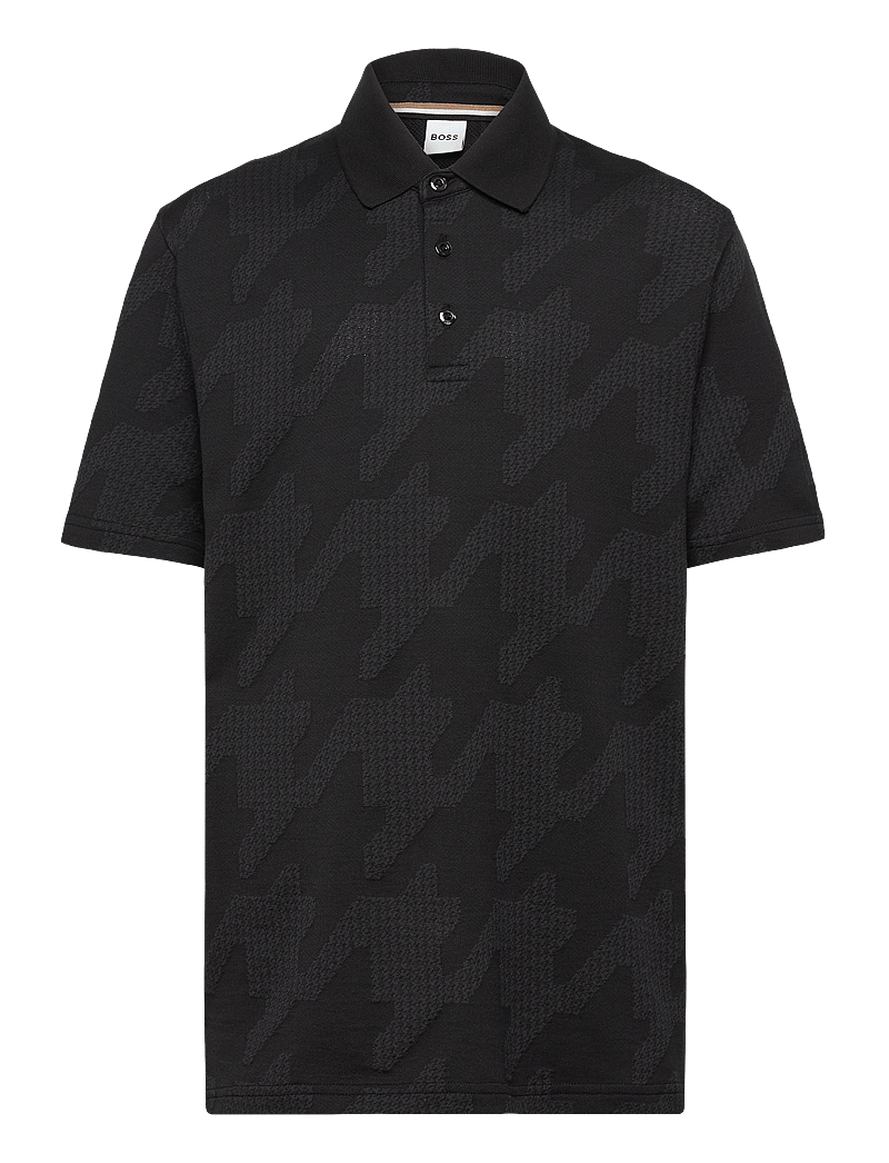 BOSS - SHORT SLEEVE POLO - short-sleeved polos - black - 0