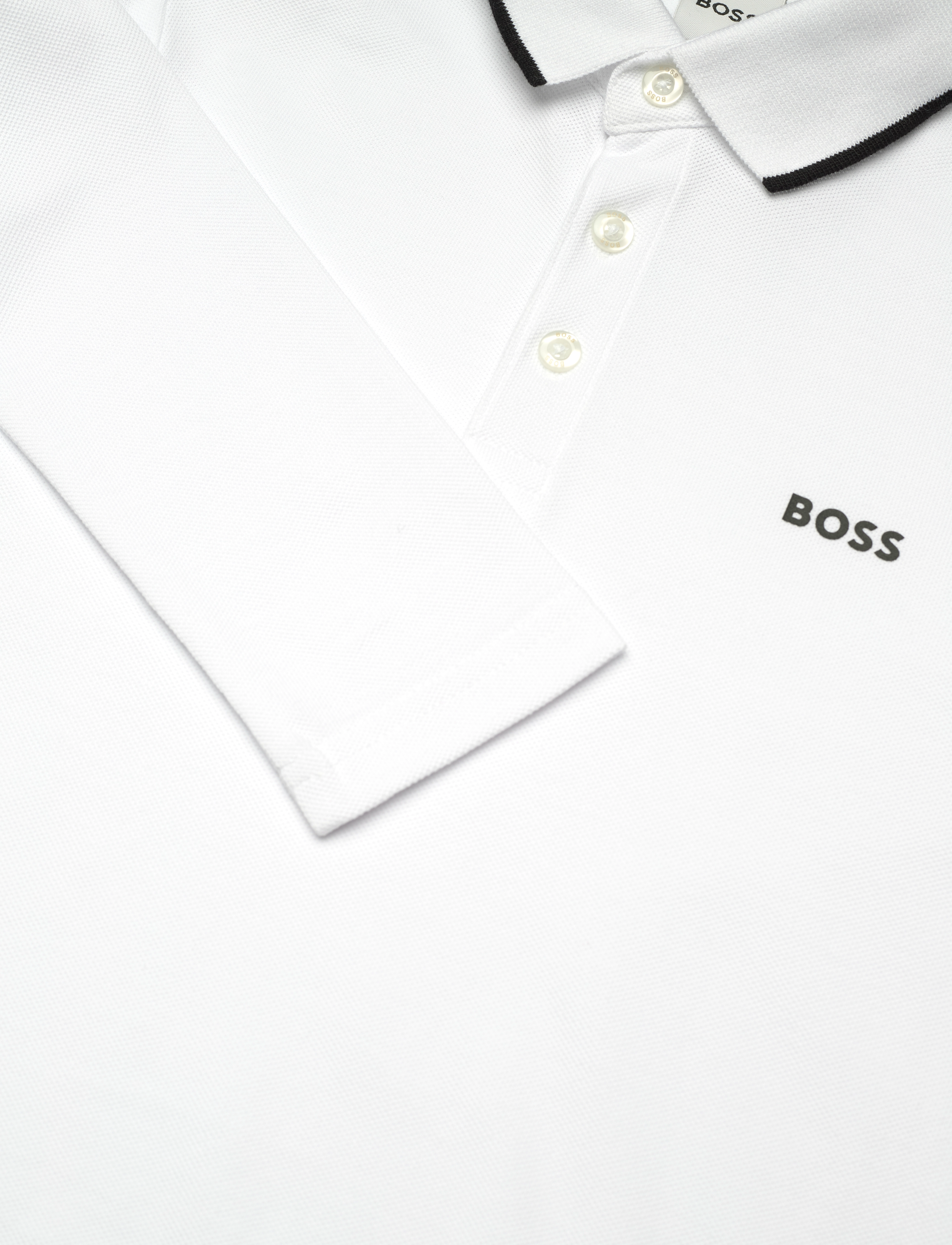 BOSS - LONG SLEEVE POLO - white - 2