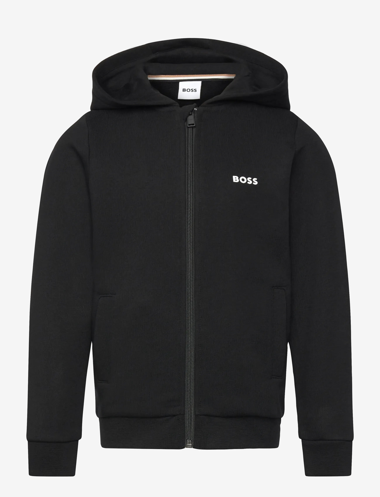BOSS - HOODED CARDIGAN - hættetrøjer - black - 0