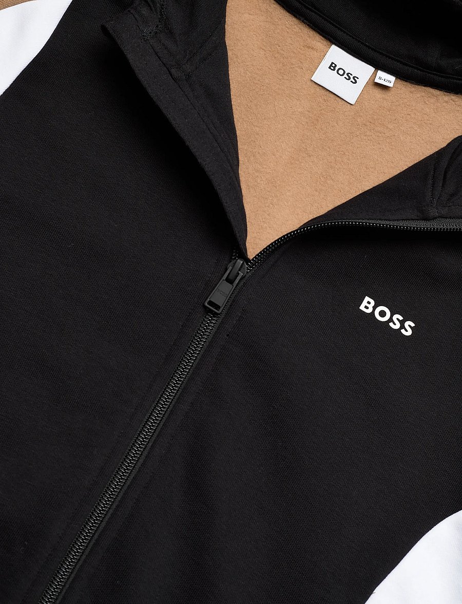 BOSS - HOODED CARDIGAN - kapuzenpullover - black - 2
