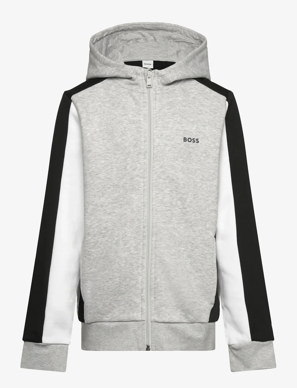 BOSS - HOODED CARDIGAN - kapuzenpullover - chine grey - 0