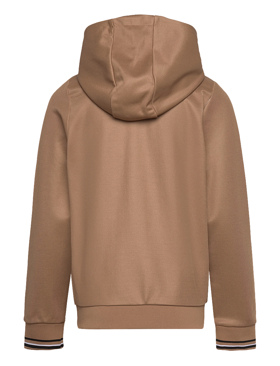 BOSS - HOODED CARDIGAN - huvtröjor - cookie - 1