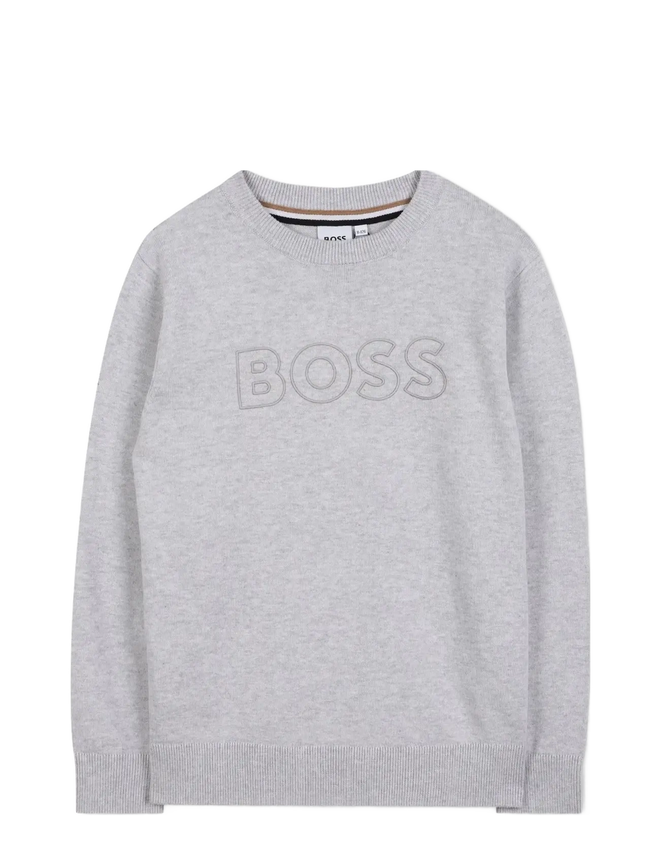 BOSS Pullover, 138, Grey, Strik > Pullovere, Børn