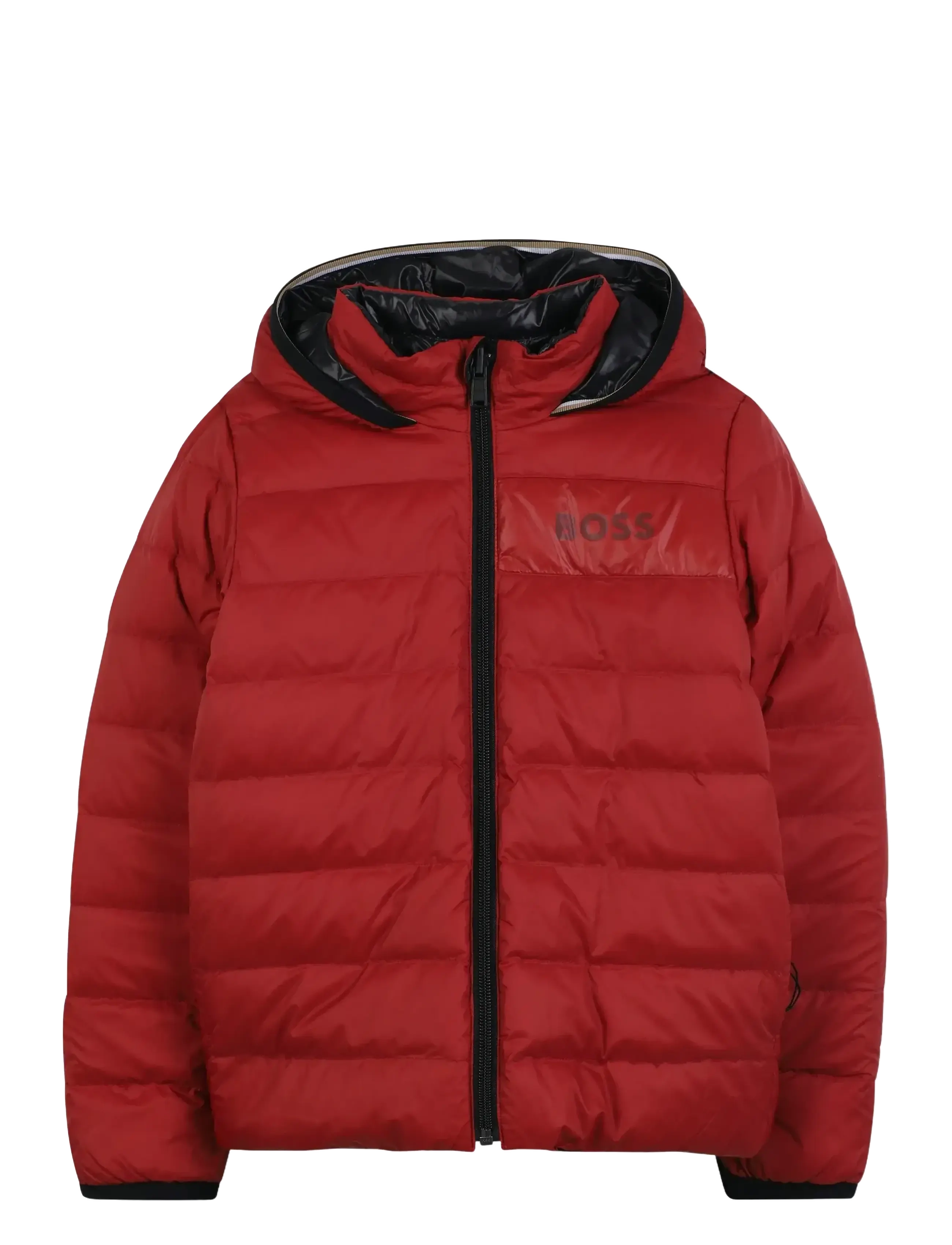 BOSS Reversible Puffer Jacket, 138, Jackets & Coats, Rot - Padded, Kinder