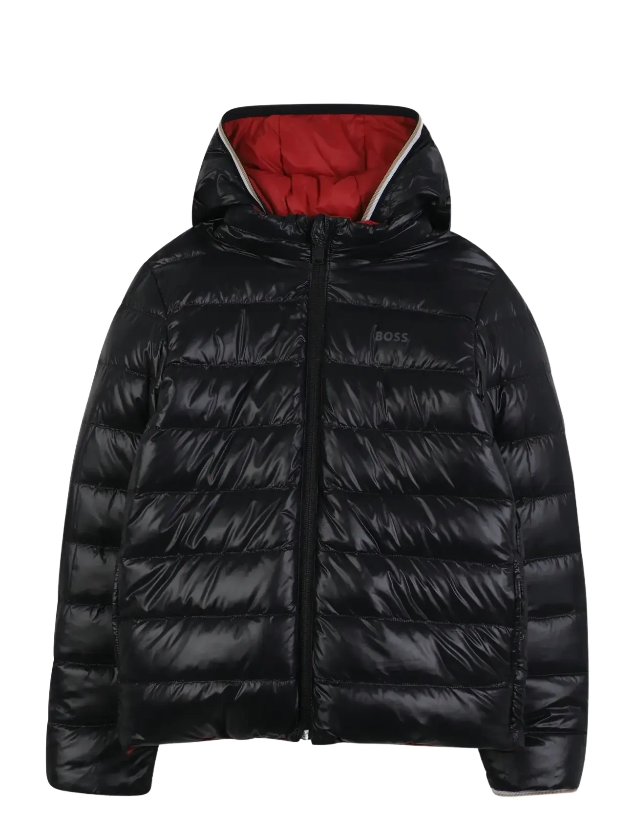 BOSS - REVERSIBLE PUFFER JACKET - jacken & mäntel - dark red - 2