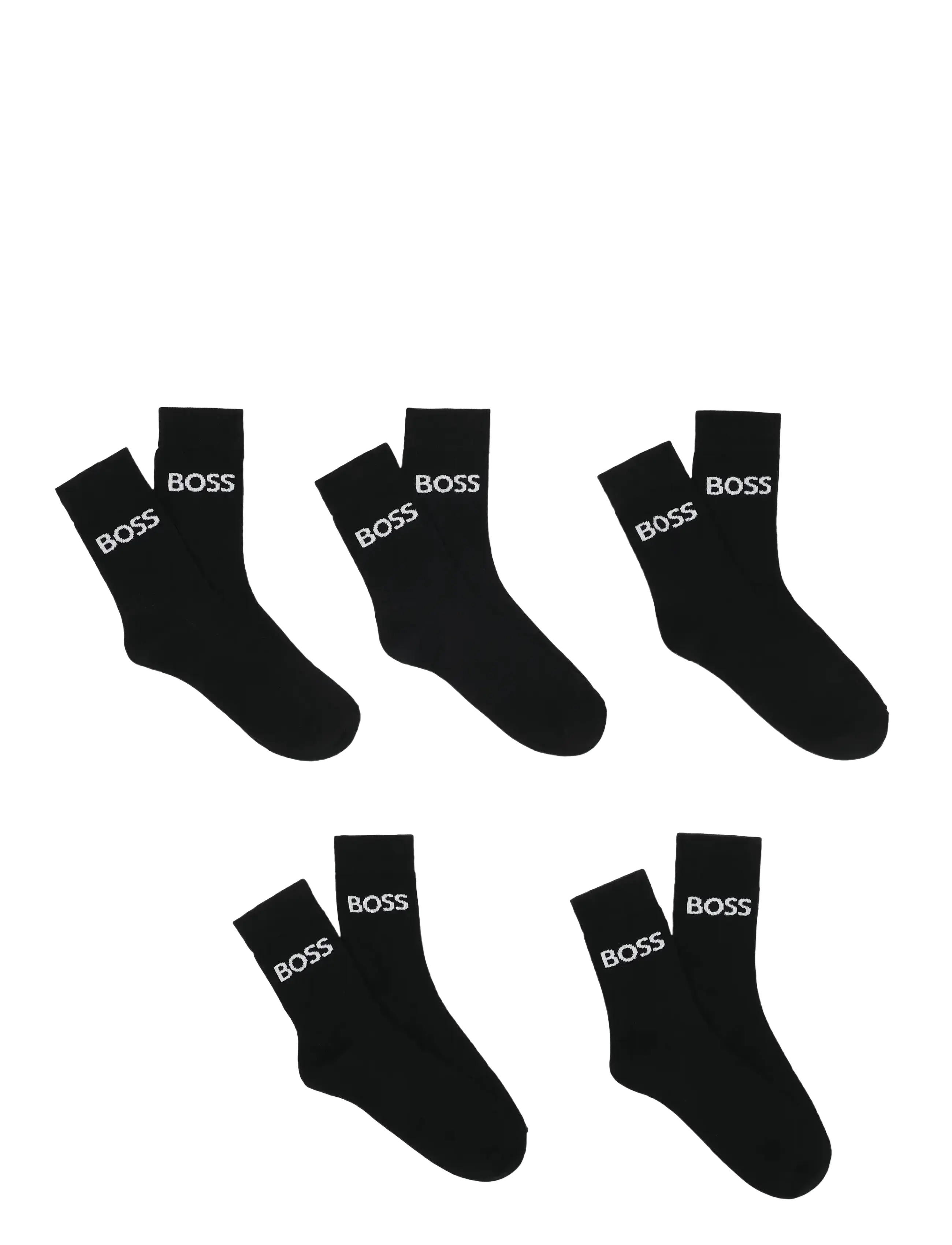 BOSS SOCKS(*5) - Strømper - BLACK / black