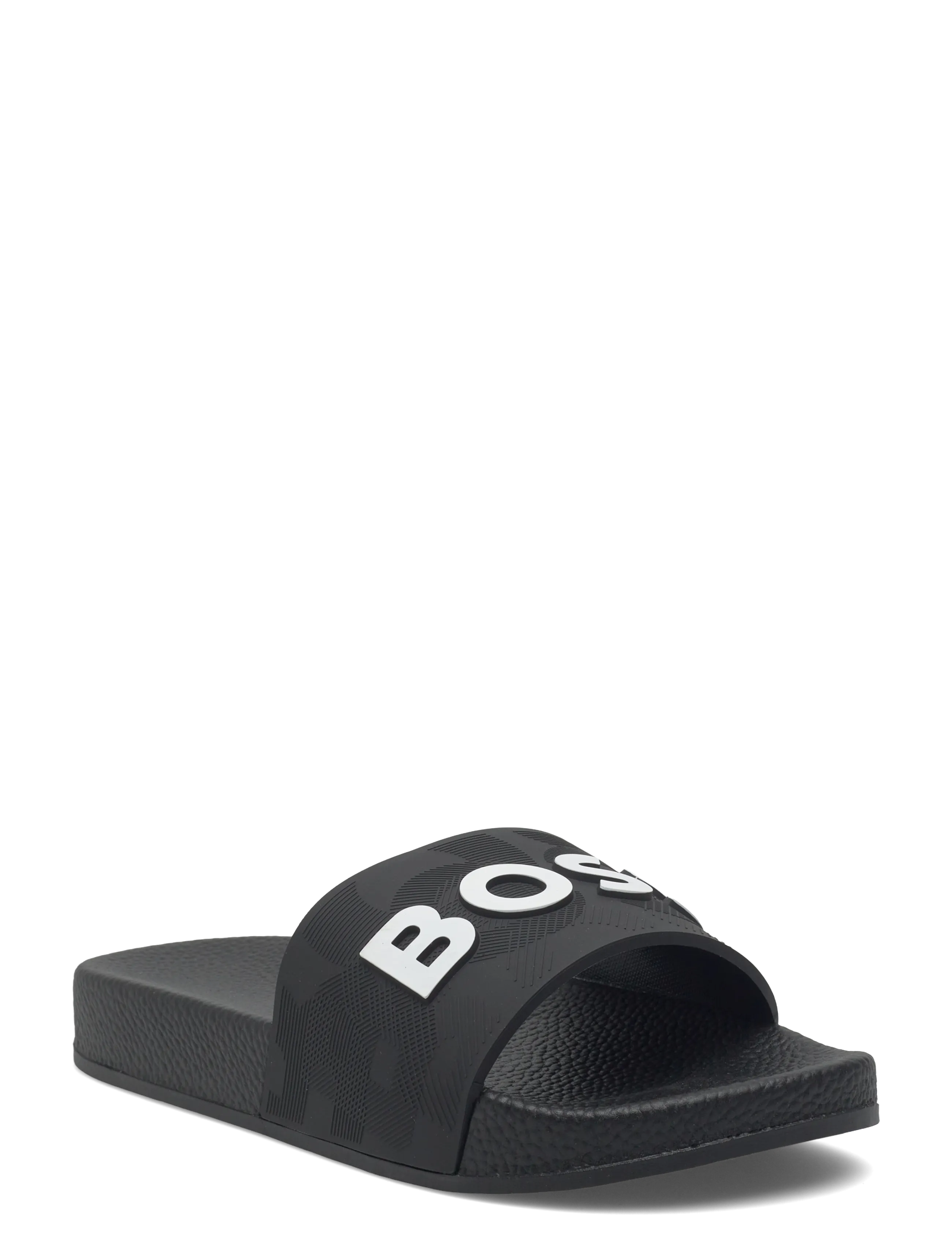 BOSS AQUA SLIDES - Flip-Flops & Badeschuhe - BLACK / black