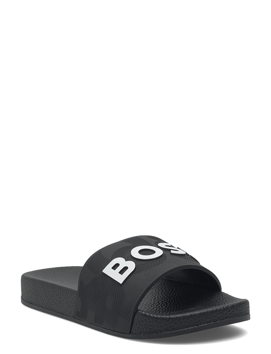 BOSS - AQUA SLIDES - badelatschen - black - 0