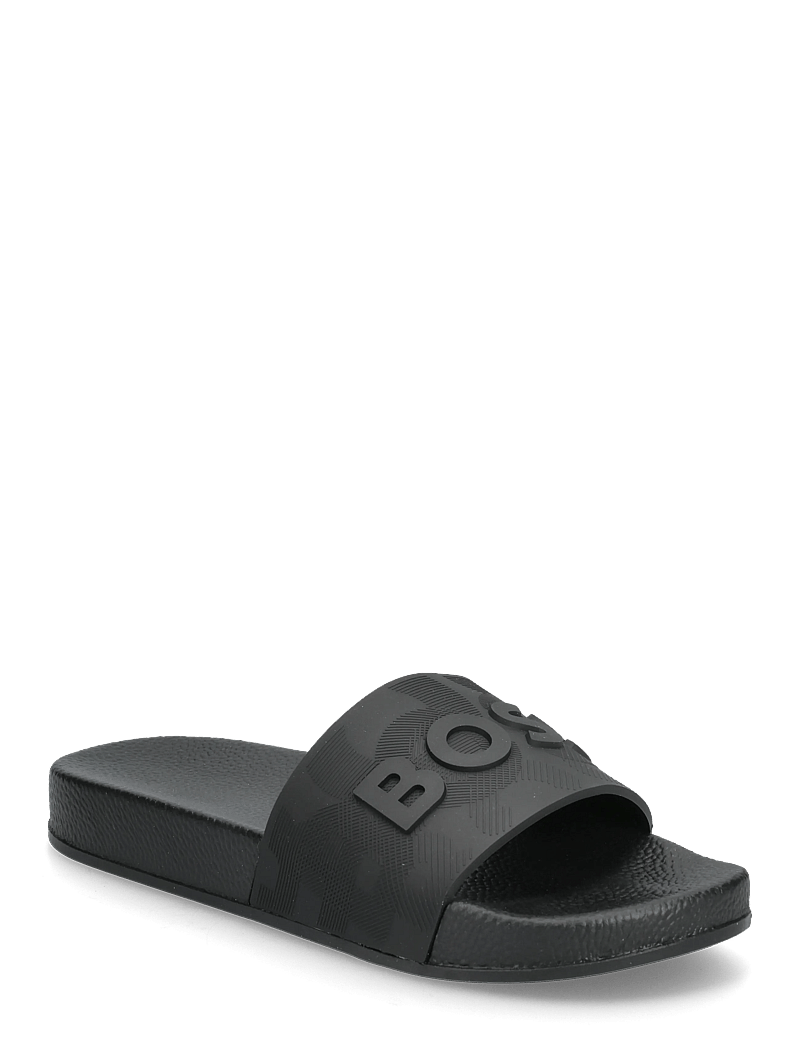 BOSS - AQUA SLIDES - badelatschen - black dark - 0