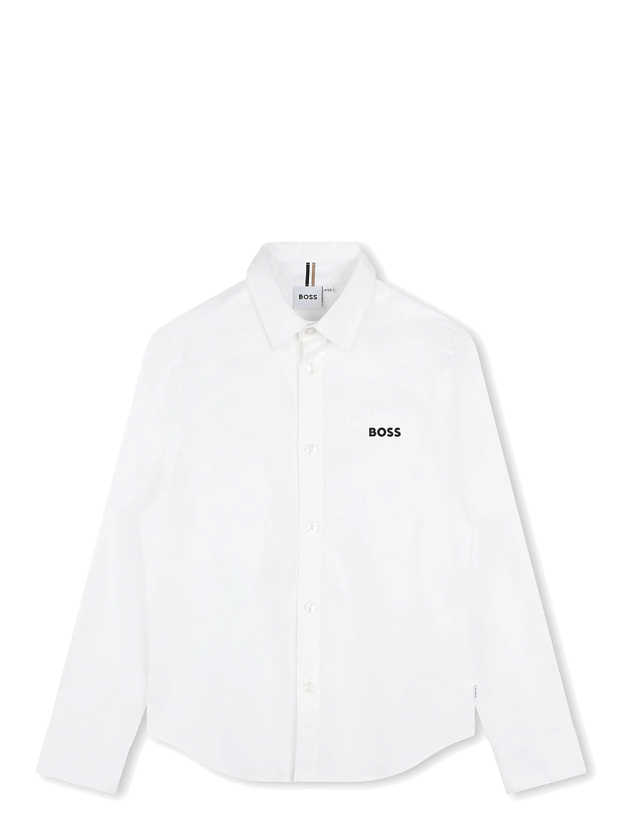 BOSS - LONG SLEEVED SHIRT - pikkade varrukatega särgid - white black - 0