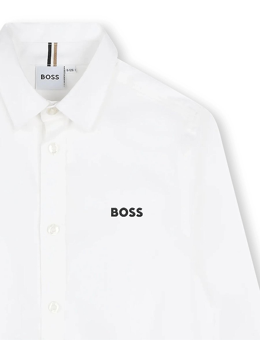 BOSS - LONG SLEEVED SHIRT - pikkade varrukatega särgid - white black - 2