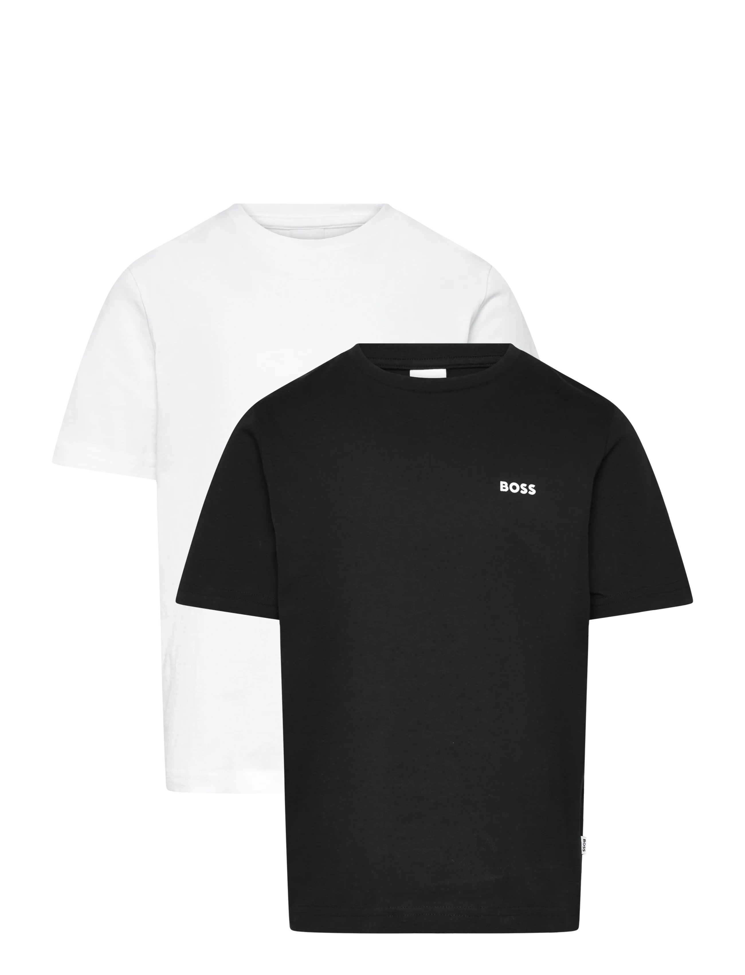 BOSS SET 2 T-SHIRTS - Barn 98-134 - BLACK  WHITE / white