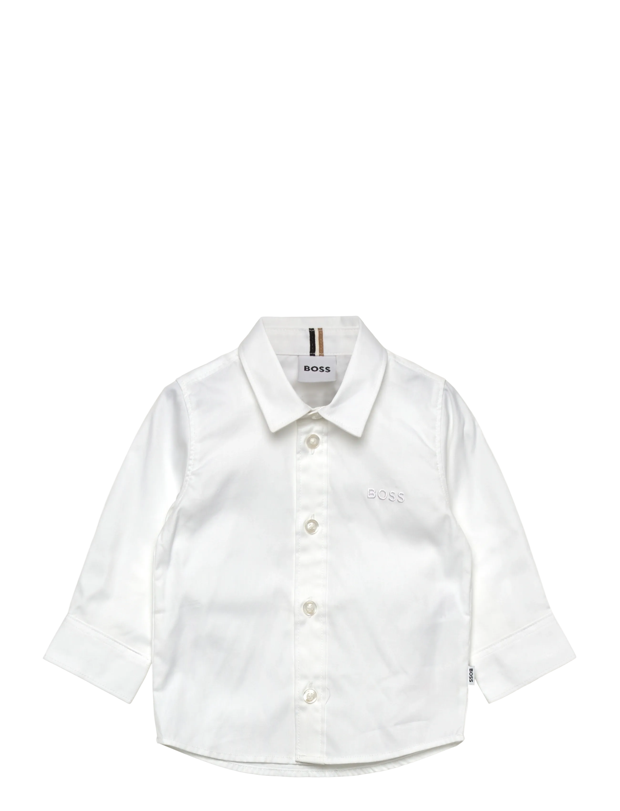 BOSS Long Sleeved Shirt, 74, White, Skjorter > Langærmede Shirts, Børn