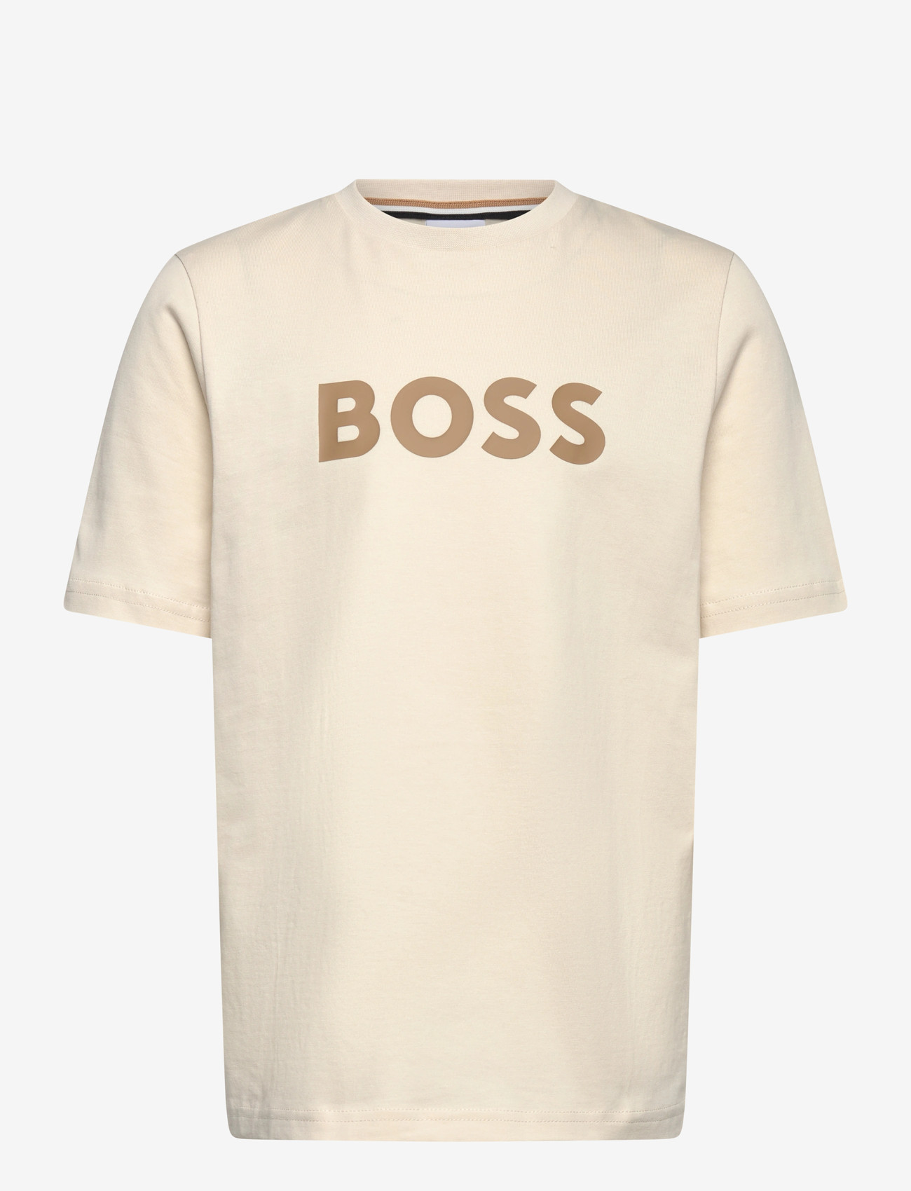 BOSS - SHORT SLEEVES TEE-SHIRT - kortærmede t-shirts - sand - 0