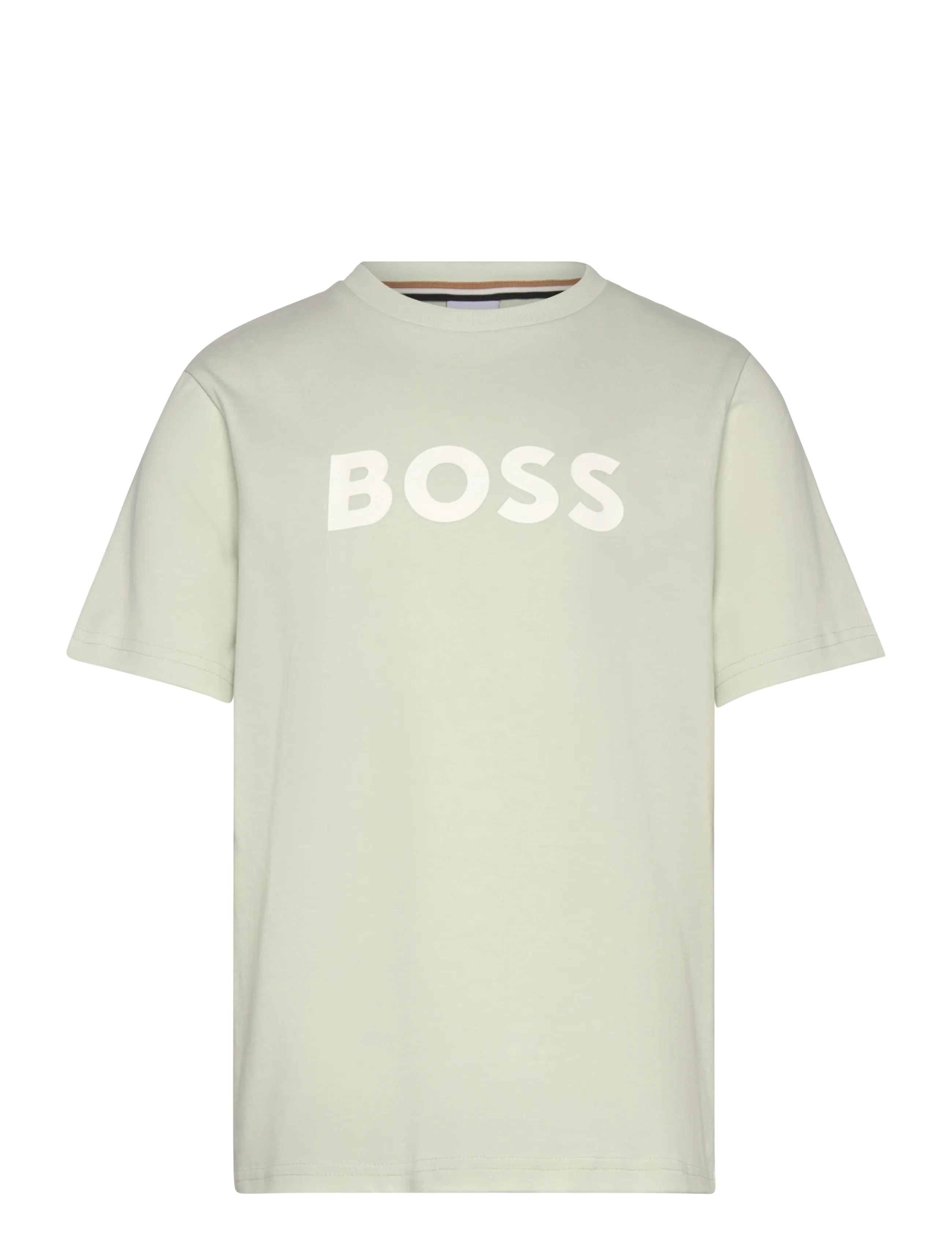 BOSS SHORT SLEEVES TEE-SHIRT - Toppe og t-shirts - SPROUT GREEN / beige