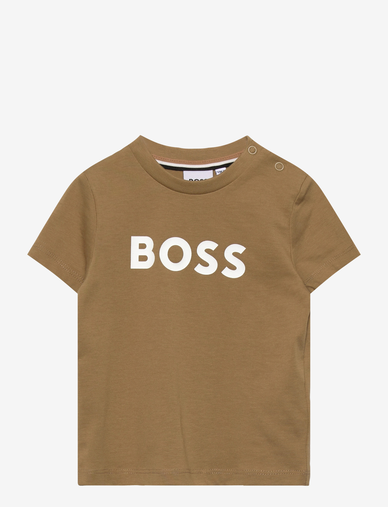 BOSS - SHORT SLEEVES TEE-SHIRT - short-sleeved t-shirts - dark stone - 0