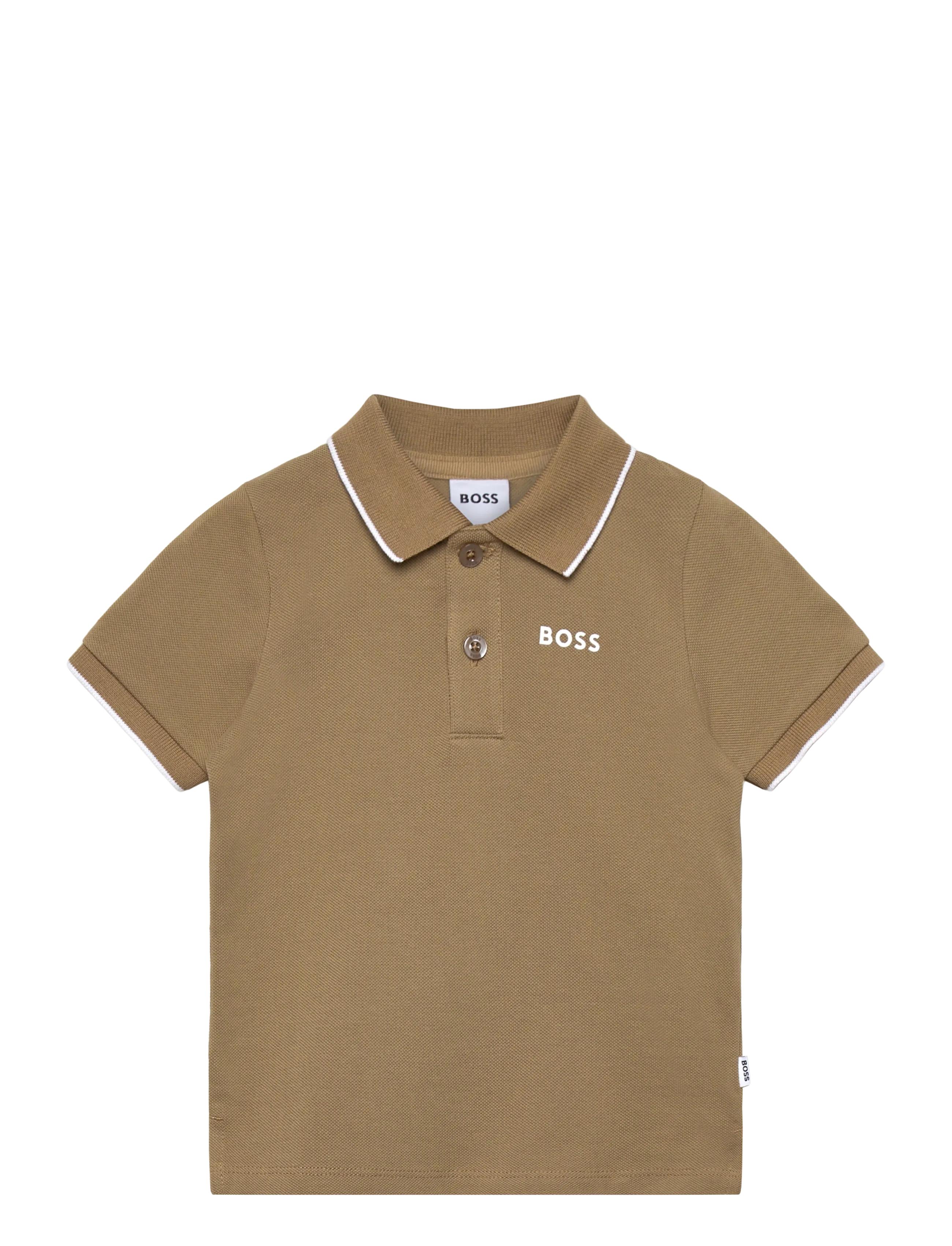 BOSS SHORT SLEEVE POLO - Kleidung - DARK STONE / brown