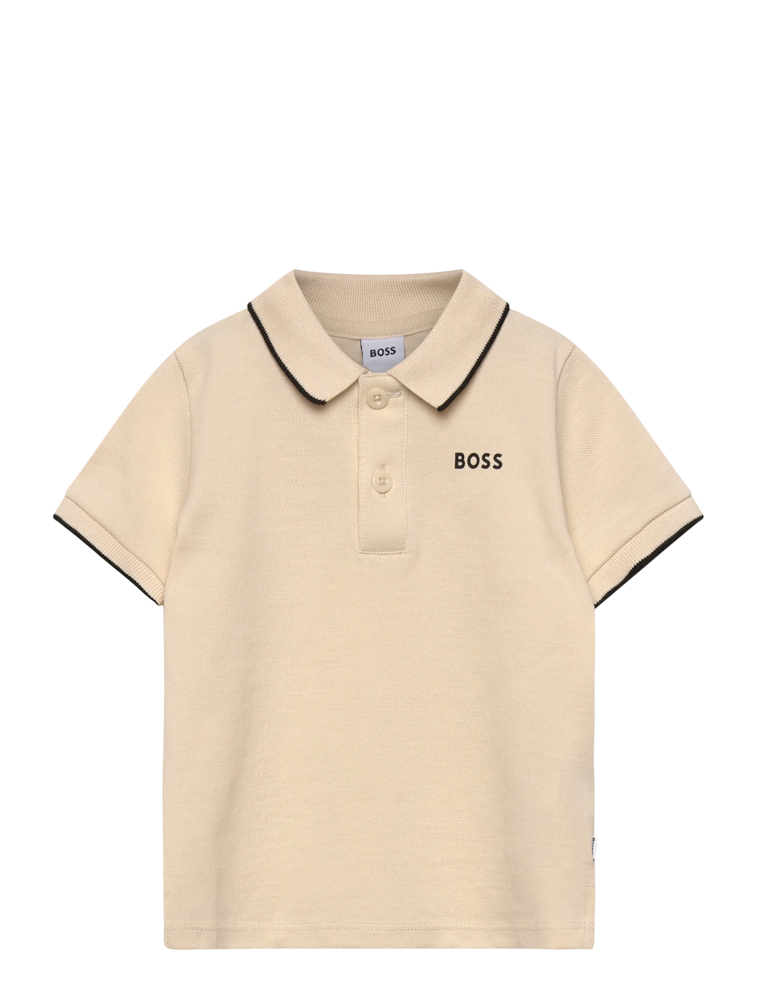 BOSS Short Sleeve Polo, 81, Polo Shirts, Beige - Short-sleeved Kinder