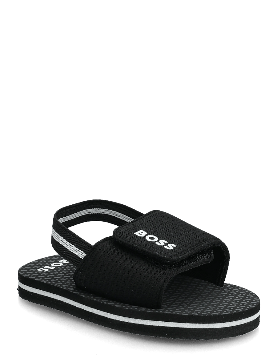 BOSS - AQUA SLIDES - badelatschen - black - 0
