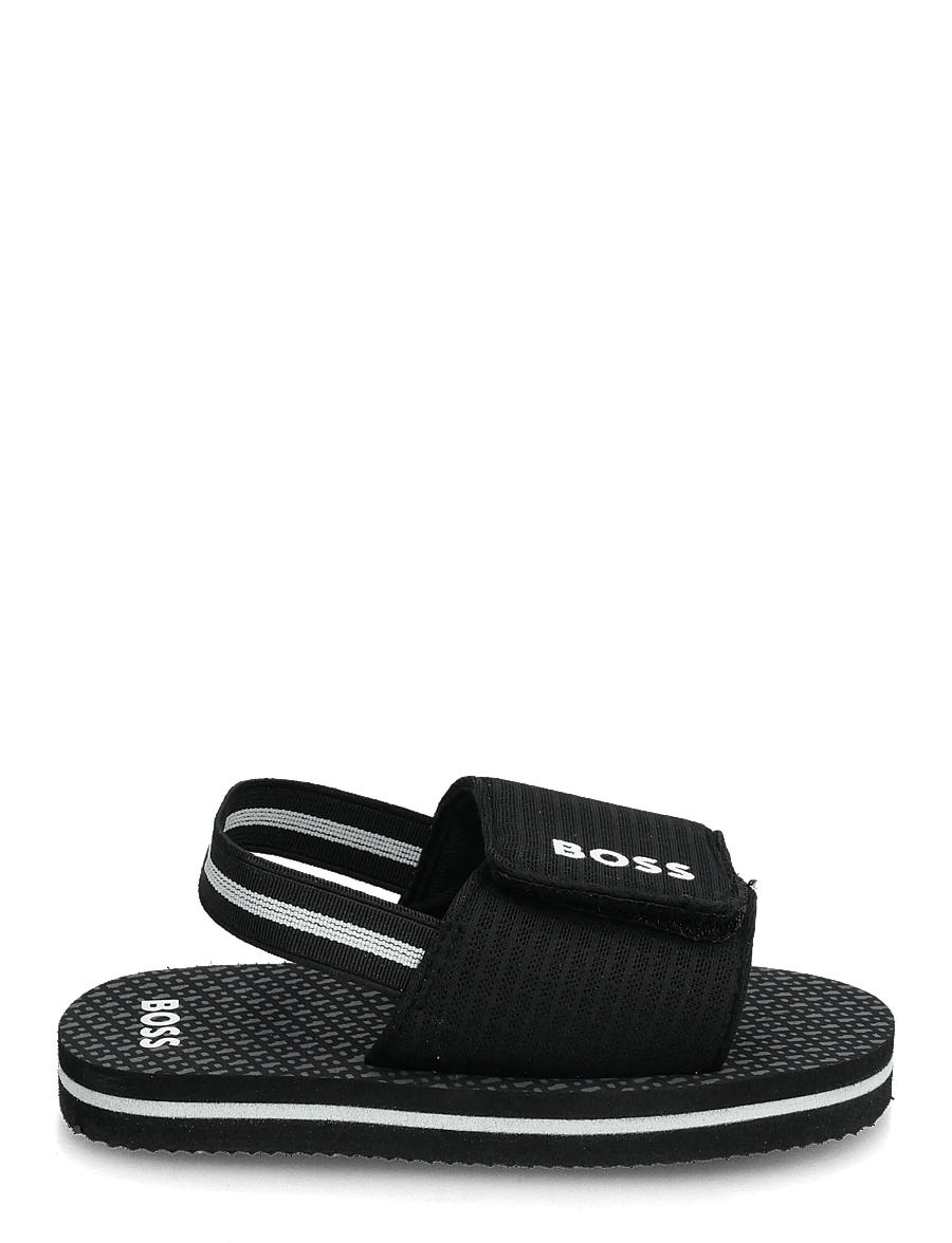 BOSS - AQUA SLIDES - badelatschen - black - 2