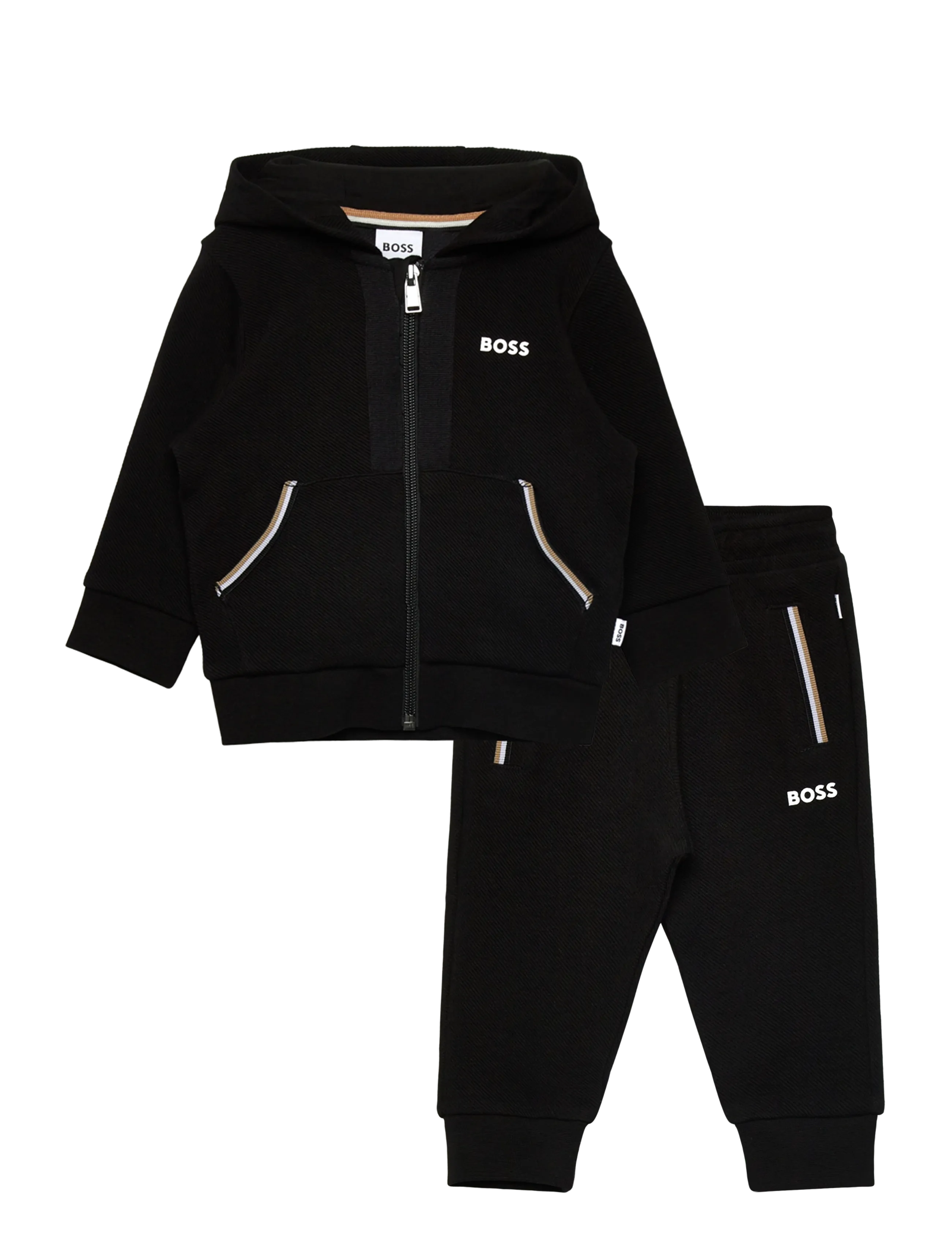 BOSS CARDIGAN+TROUSERS - Riided - BLACK / black