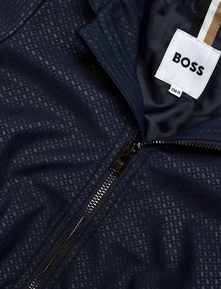 BOSS - HOODED WINDBREAKER - vindjakker - navy - 2