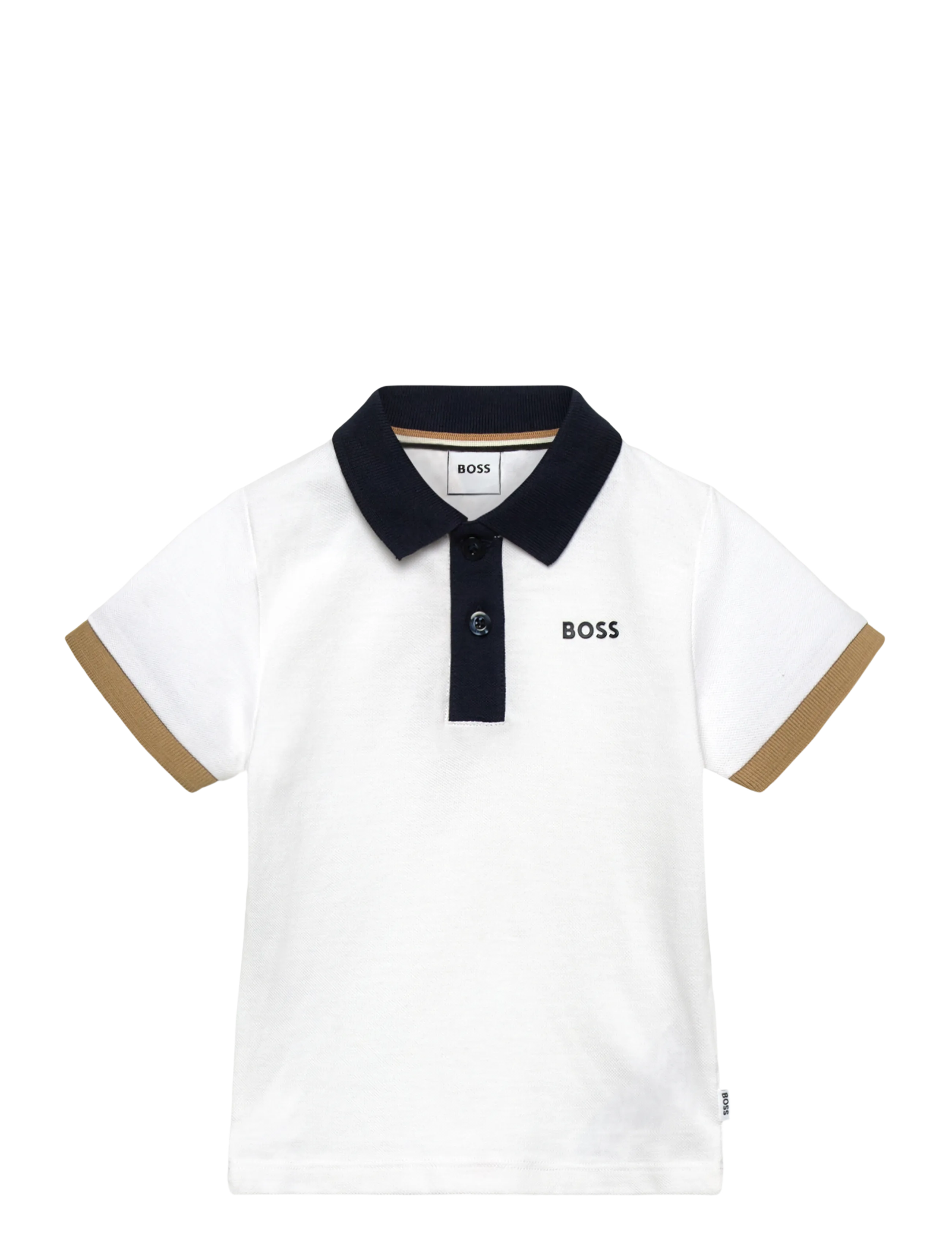 BOSS Short Sleeve Polo, Børn, Baby Polo T-shirt, Hvid, Str: 74