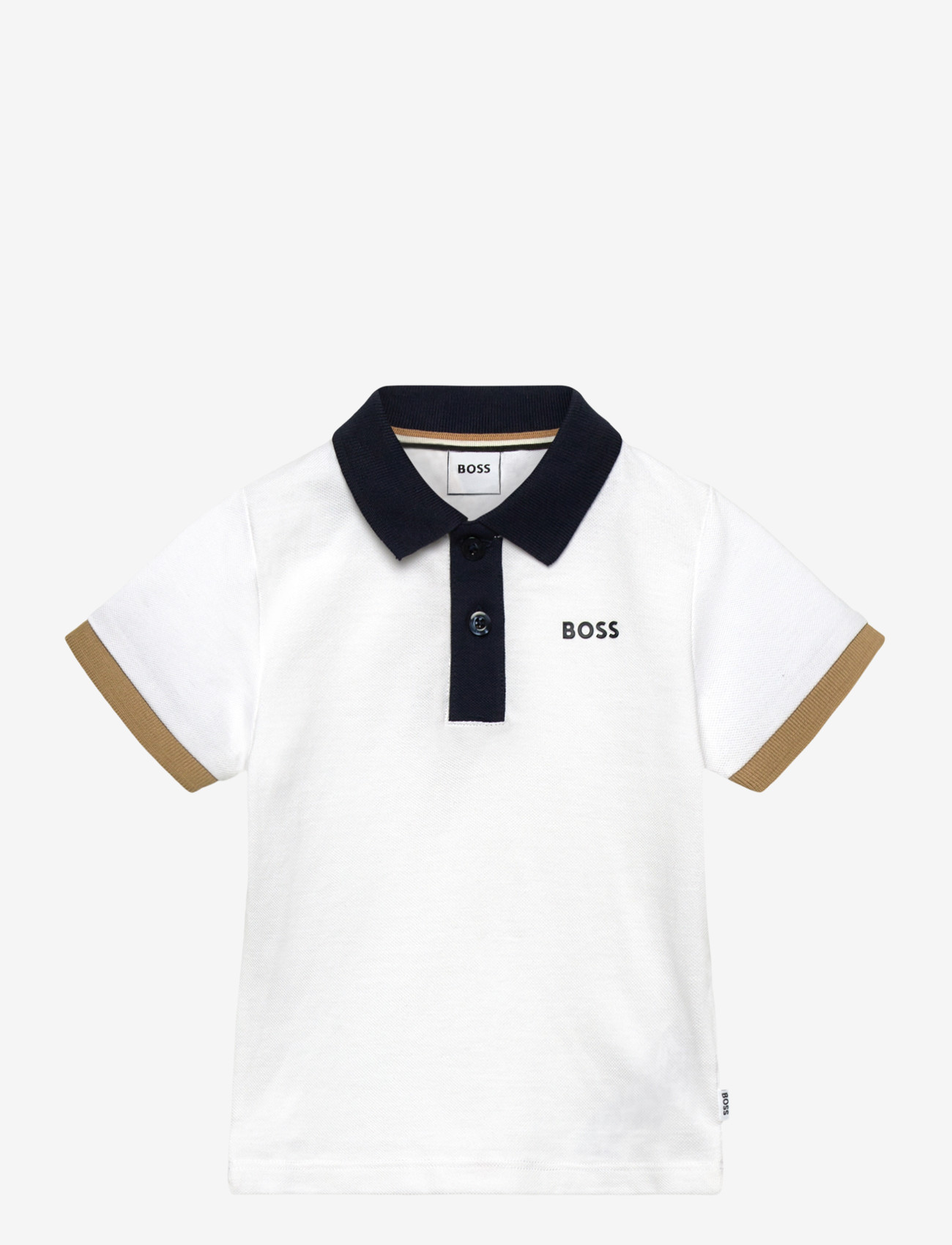 BOSS - SHORT SLEEVE POLO - short-sleeved polos - white - 0