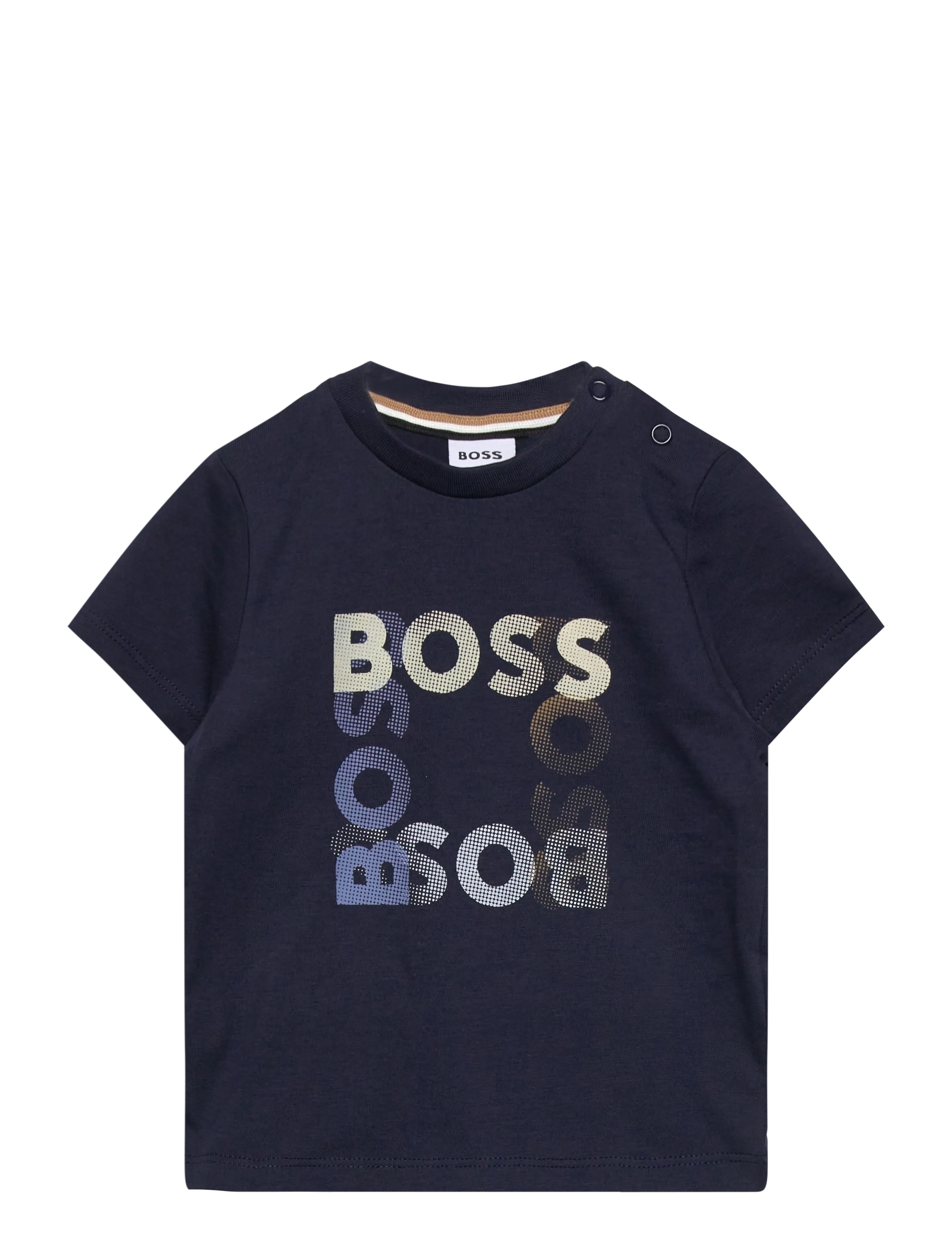 BOSS Short Sleeves Tee-Shirt, 74, T-shirts, Marineblau - Short-sleeved, Kinder