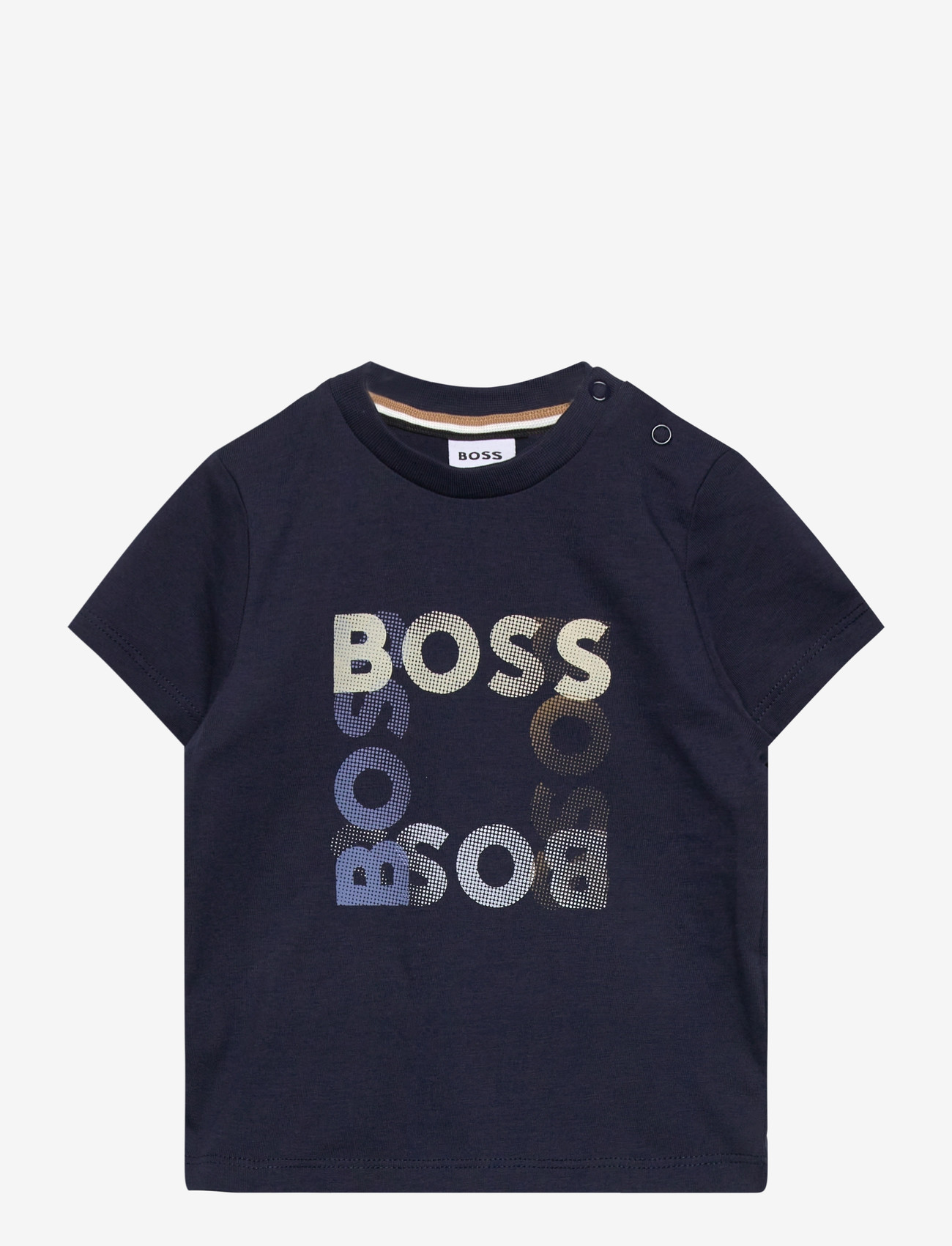 BOSS - SHORT SLEEVES TEE-SHIRT - kortærmede t-shirts - navy - 0