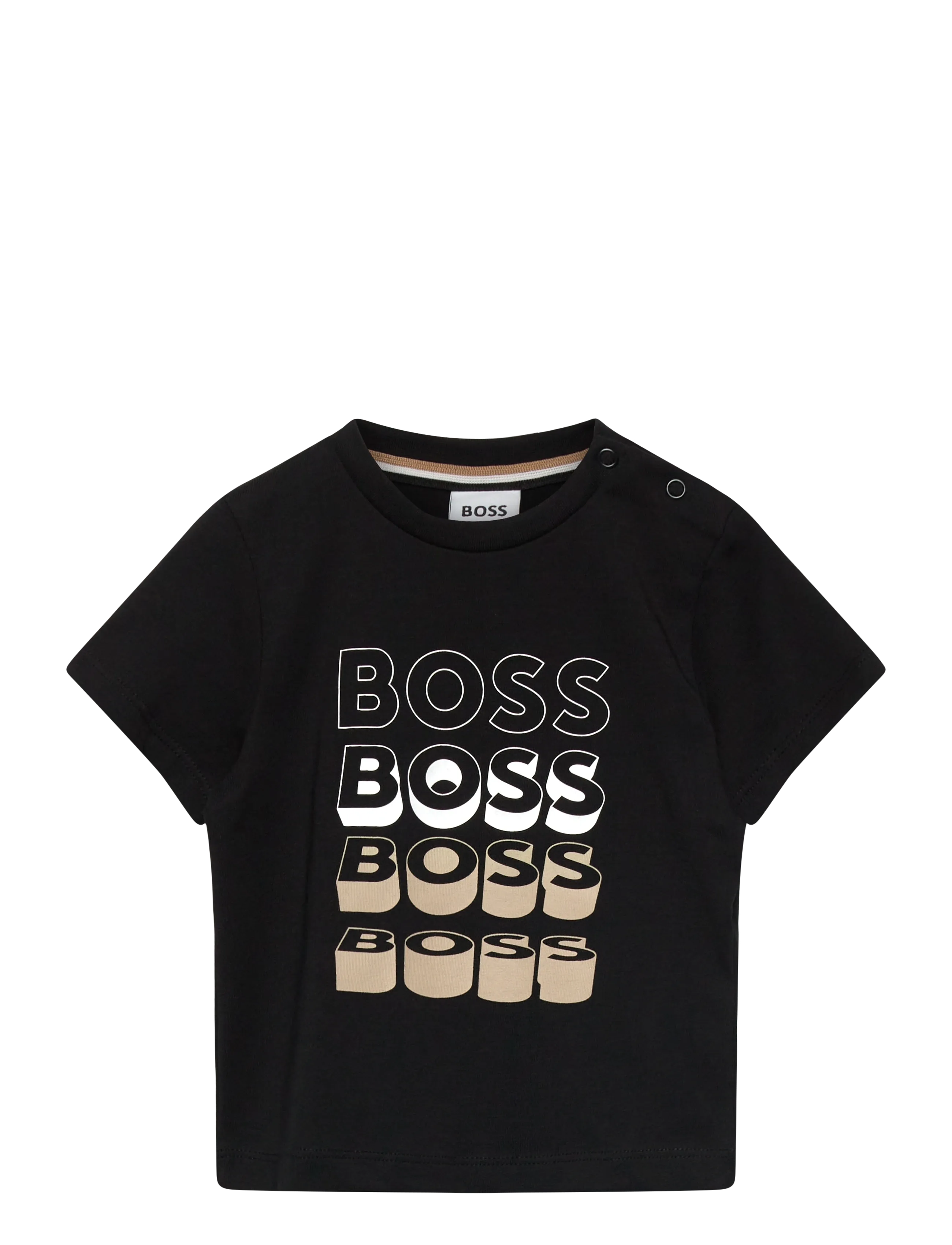 BOSS Short Sleeves Tee-Shirt, 71, Black, T-Shirts > Kortærmede, Børn