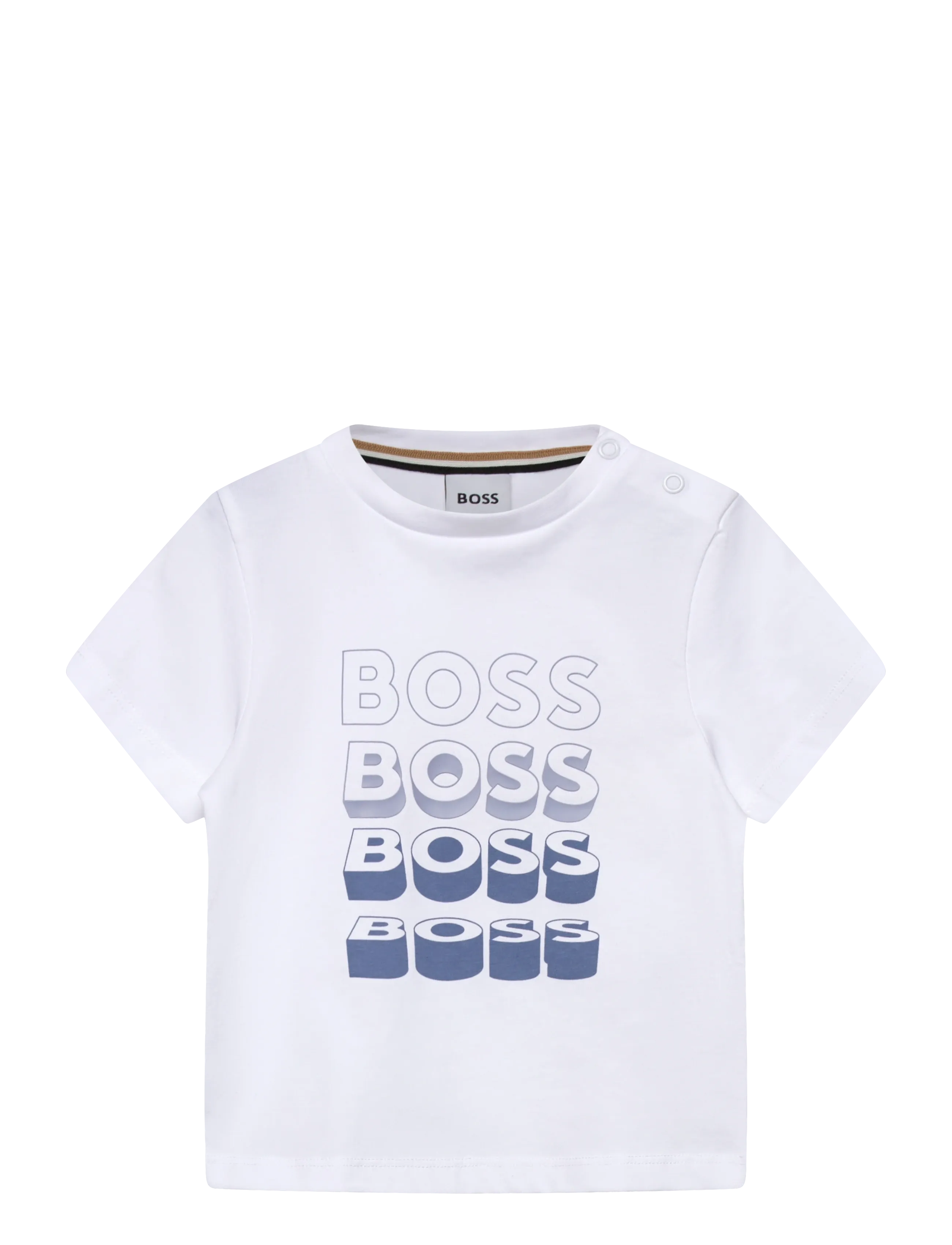 BOSS Short Sleeves Tee-Shirt, 74, T-shirts, Weiß - Short-sleeved, Kinder
