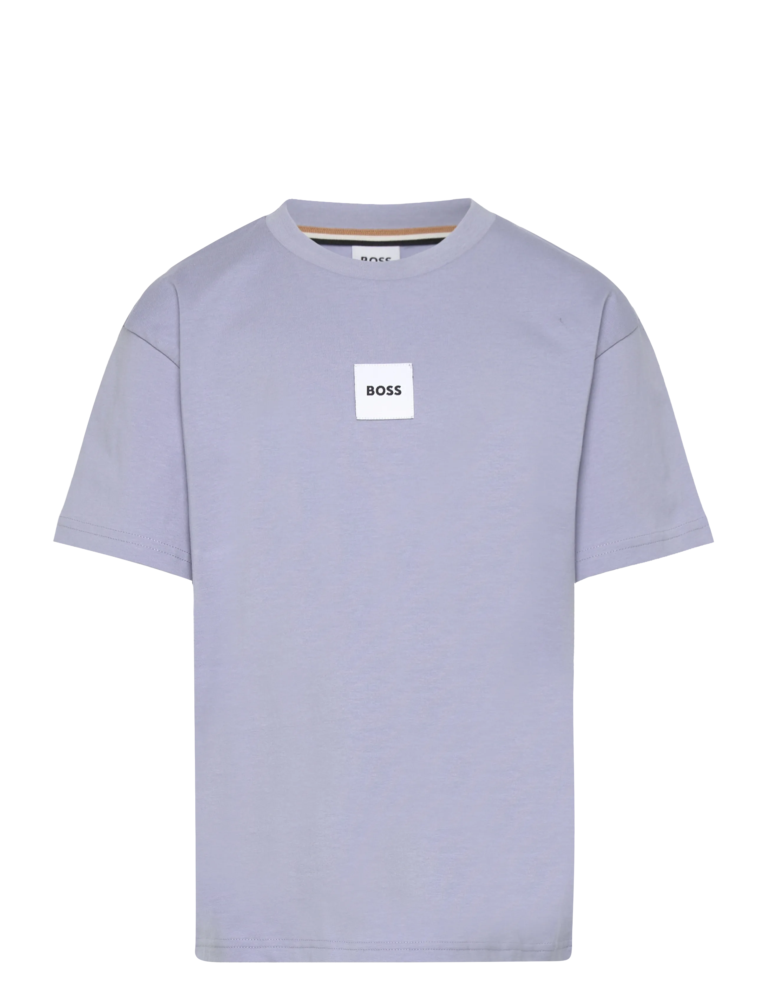 BOSS SHORT SLEEVES TEE-SHIRT - Kortermede t-skjorter - MEDIUM GREY / purple
