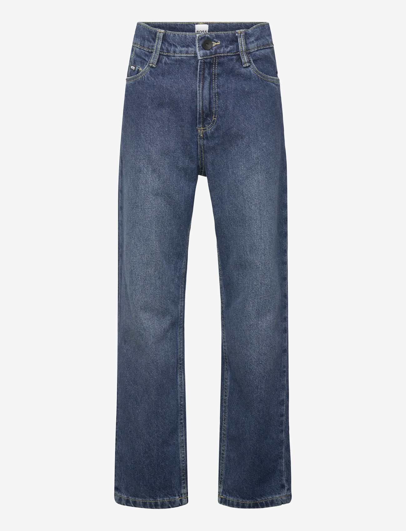 BOSS - DENIM TROUSERS - regular jeans - double stone + brush - 0