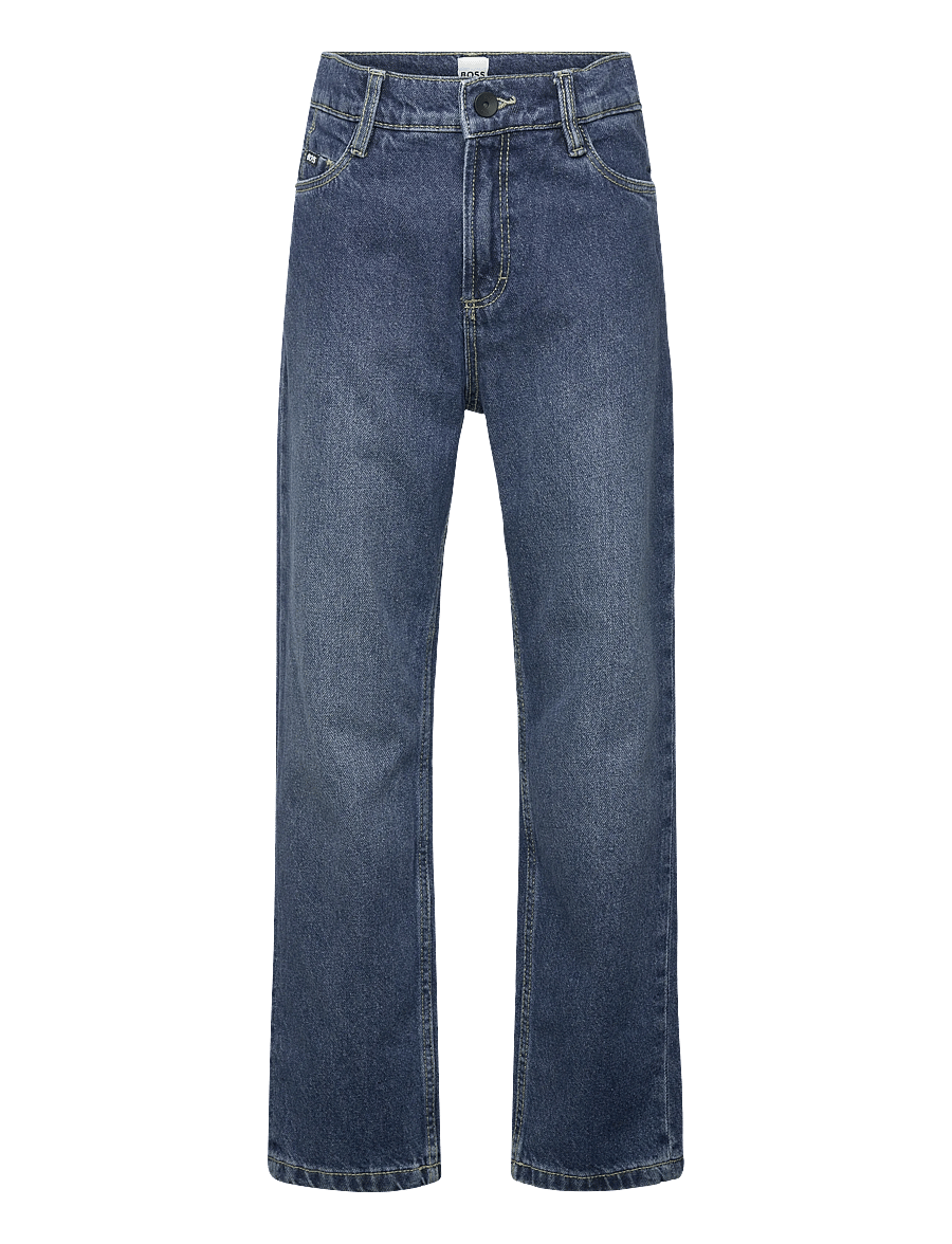 BOSS - DENIM TROUSERS - sirged teksad - double stone + brush - 0