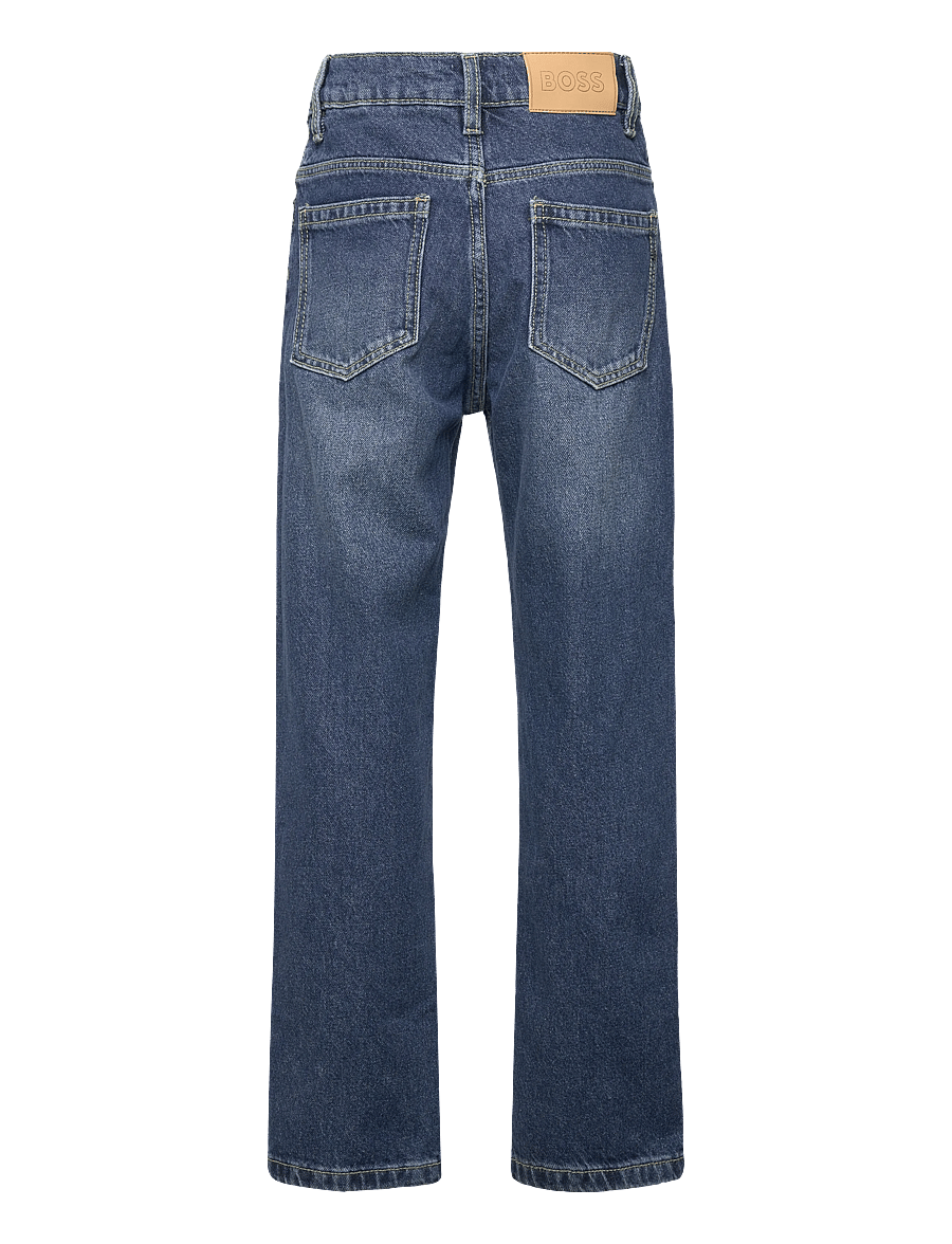 BOSS - DENIM TROUSERS - sirged teksad - double stone + brush - 1