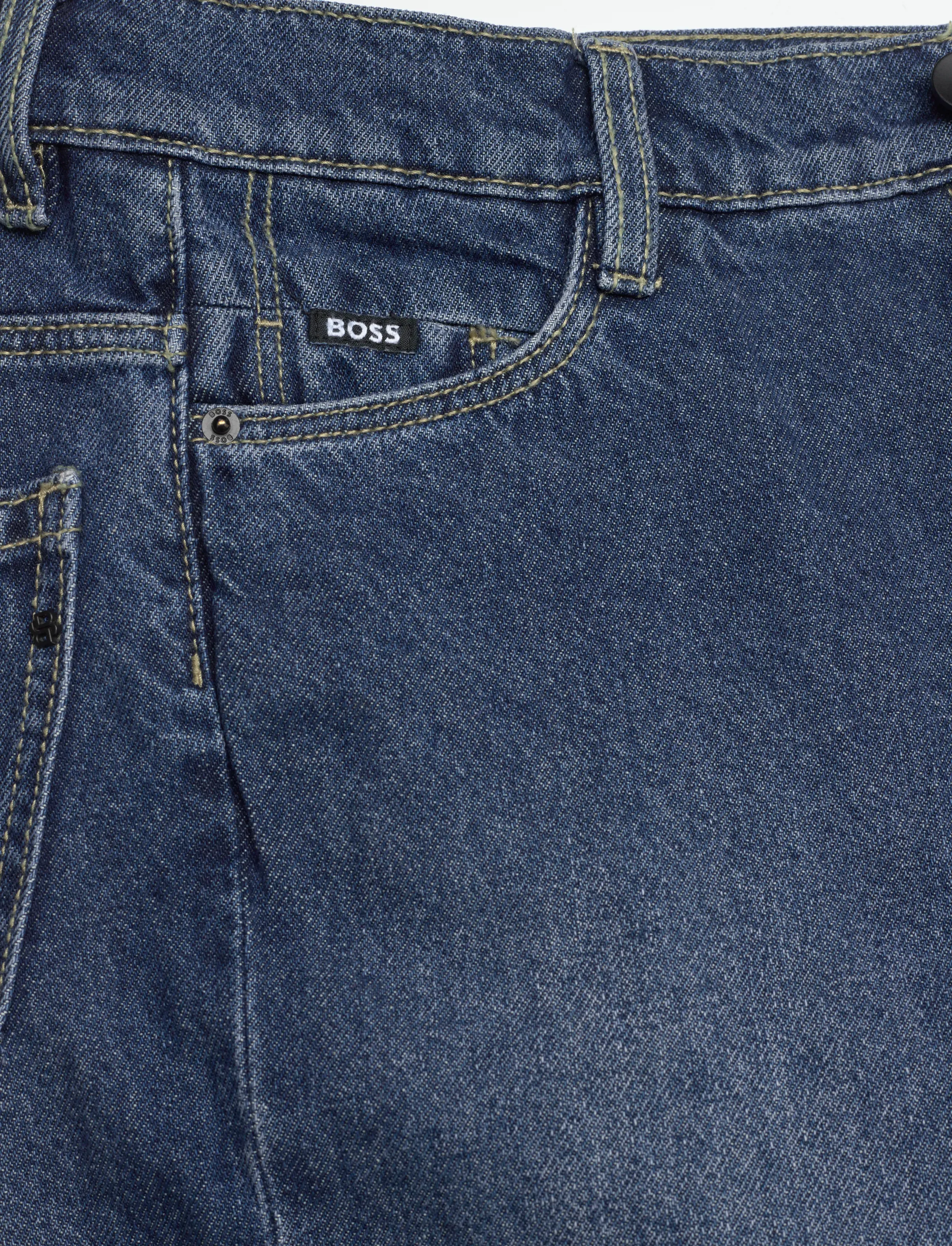 BOSS - DENIM TROUSERS - regular jeans - double stone + brush - 2