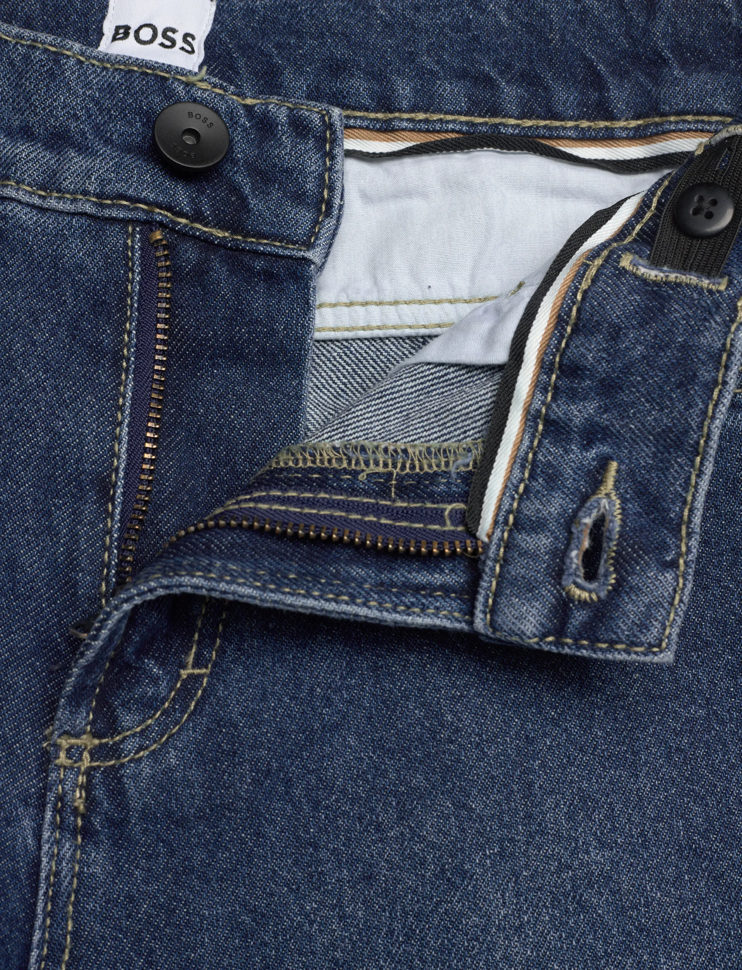 BOSS - DENIM TROUSERS - regular jeans - double stone + brush - 3