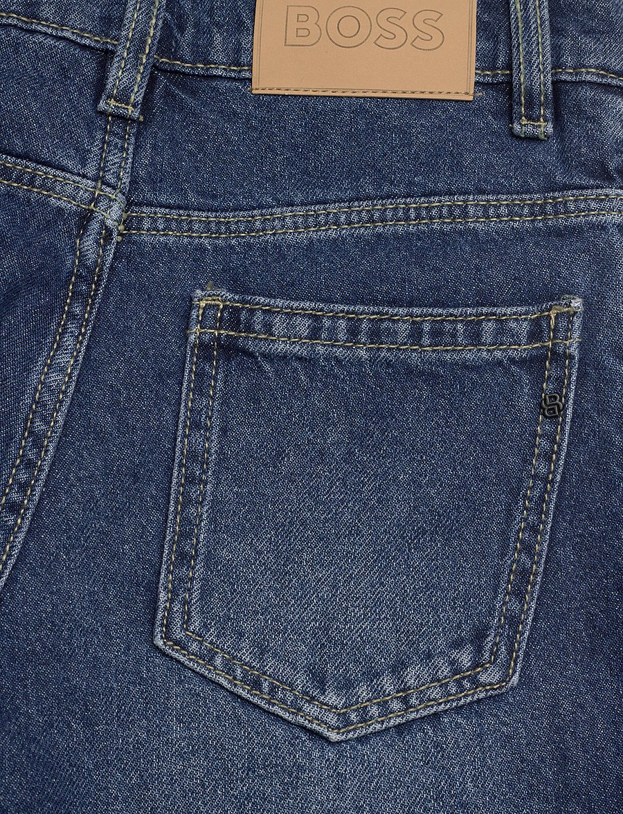BOSS - DENIM TROUSERS - sirged teksad - double stone + brush - 4