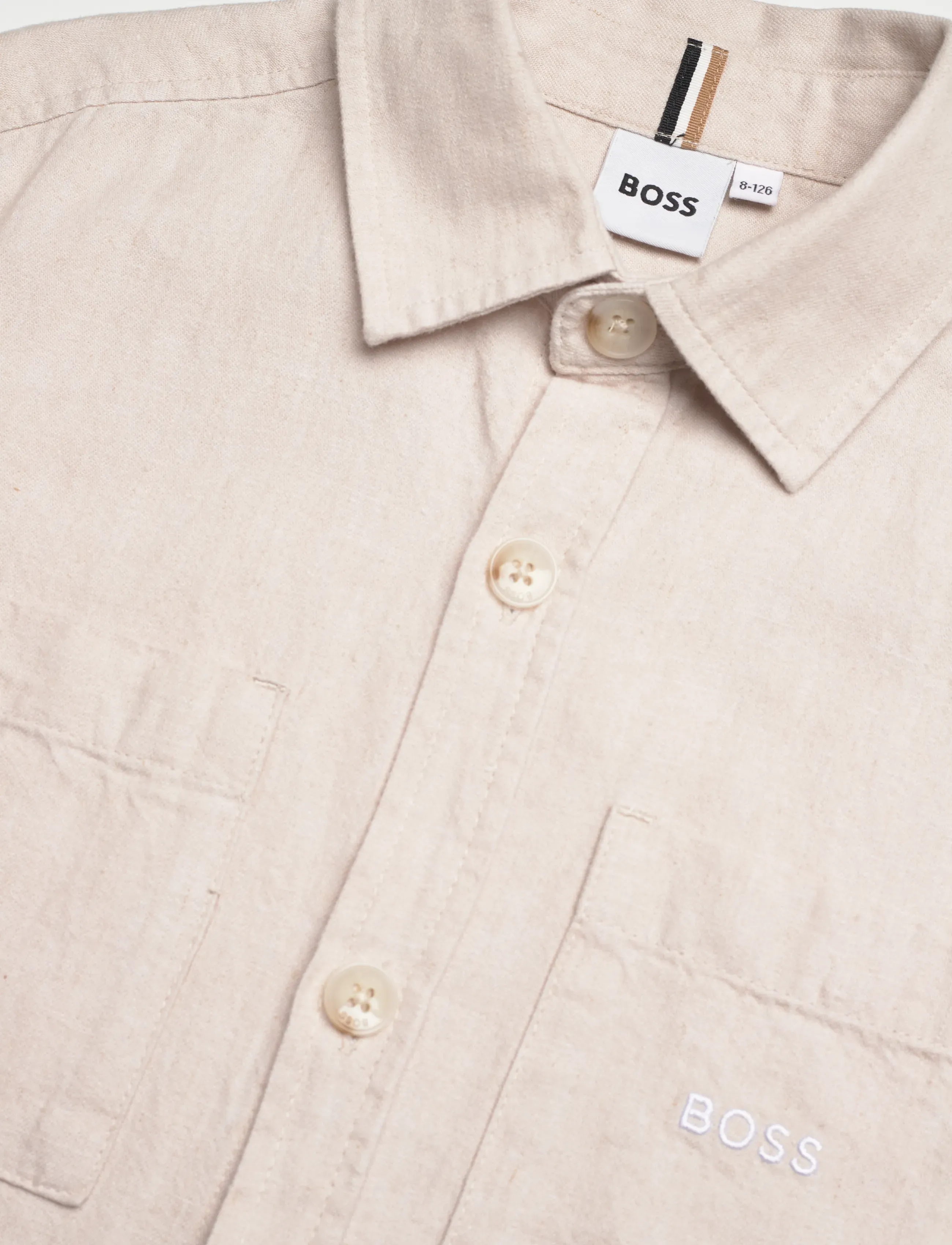 BOSS - SHORT SLEEVE SHIRT - kurzärmlige hemden - ivory - 2