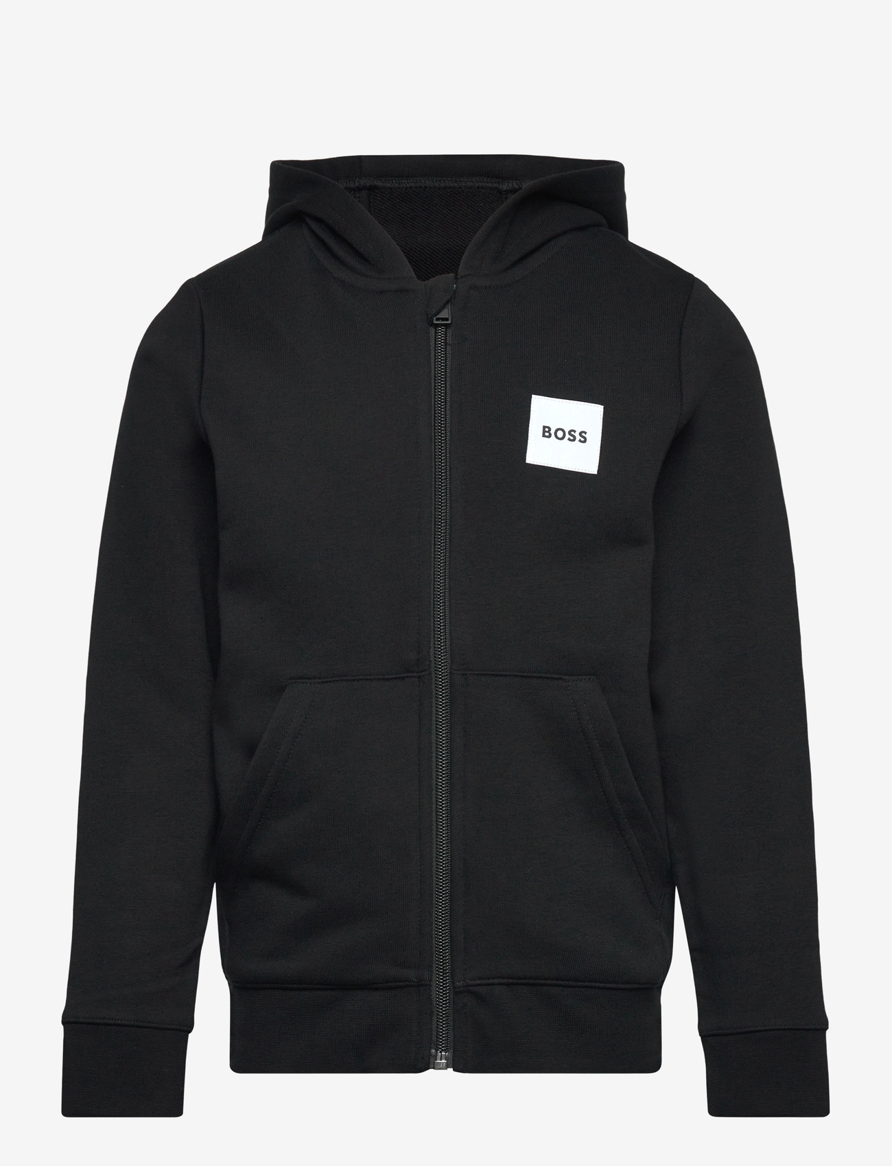BOSS - HOODED CARDIGAN - hættetrøjer - black - 0