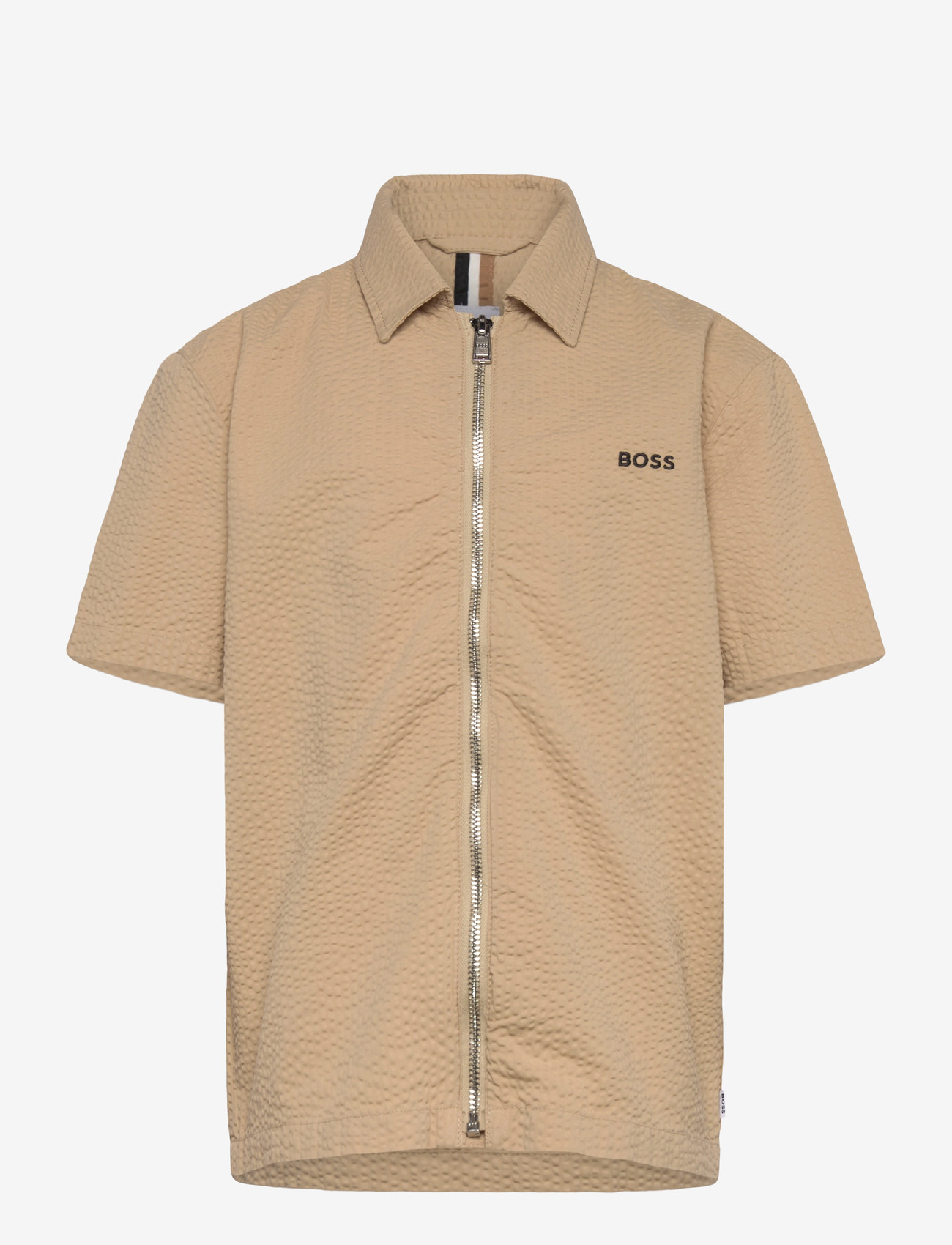 BOSS - SHORT SLEEVE SHIRT - kortærmede skjorter - stone - 0