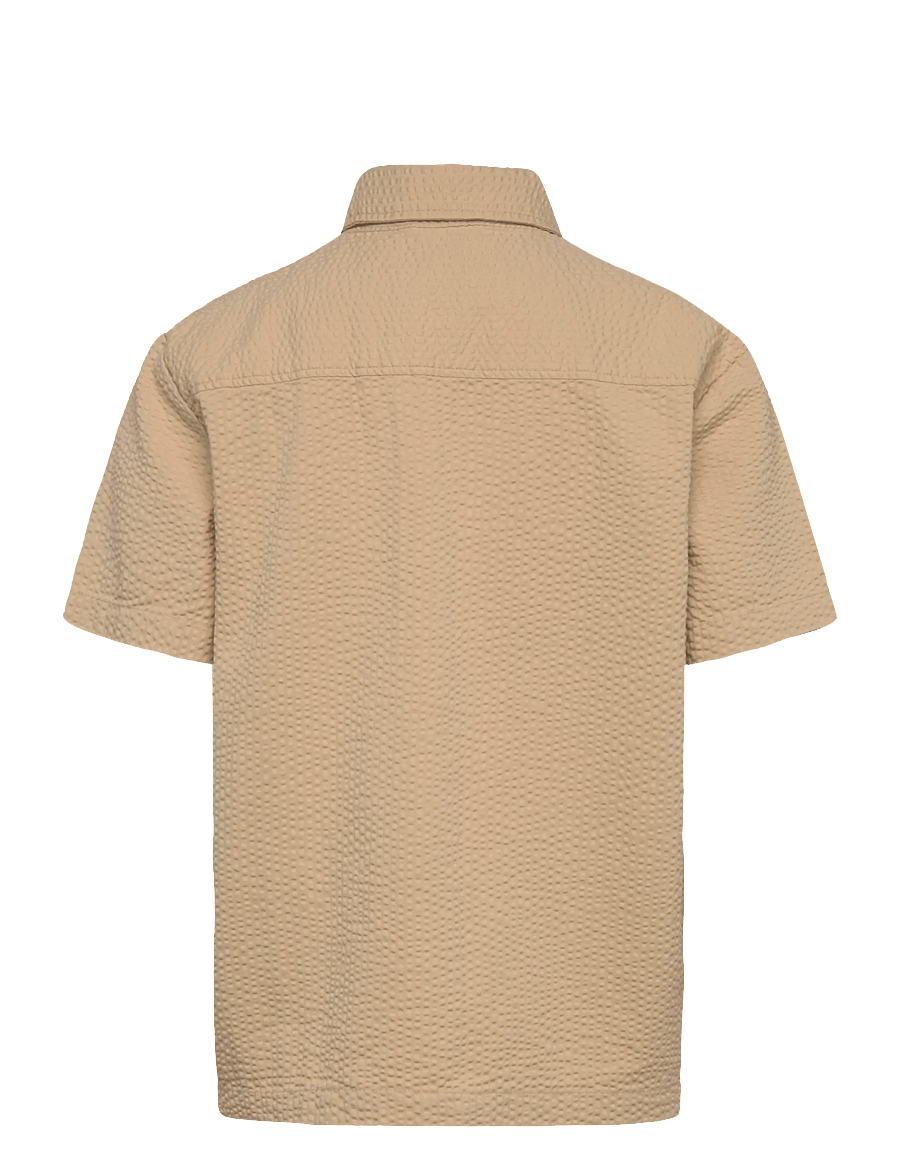 BOSS - SHORT SLEEVE SHIRT - kurzärmlige hemden - stone - 1