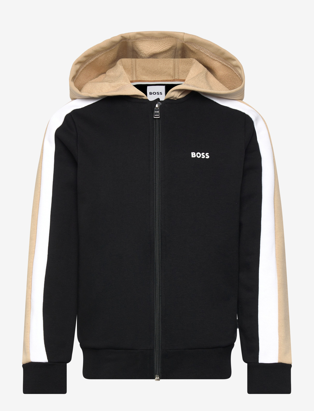 BOSS - HOODED CARDIGAN - fleecejacken - black - 0