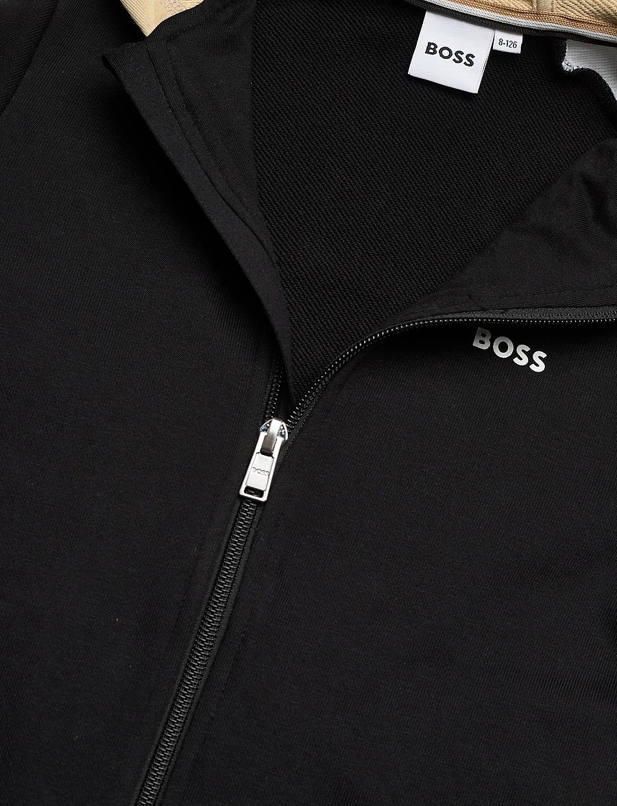 BOSS - HOODED CARDIGAN - veste polaire - black - 2