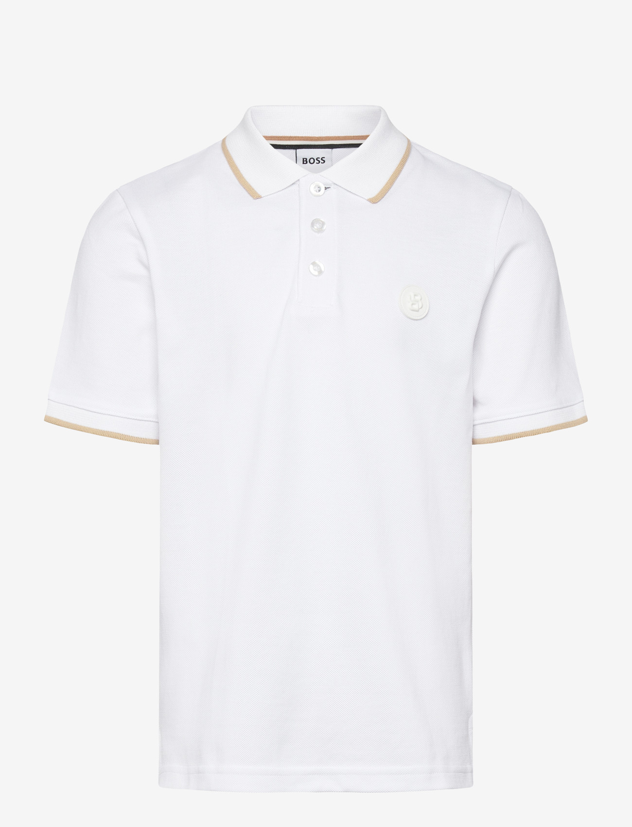 BOSS SHORT SLEEVE POLO - E-smaspäev - WHITE / white