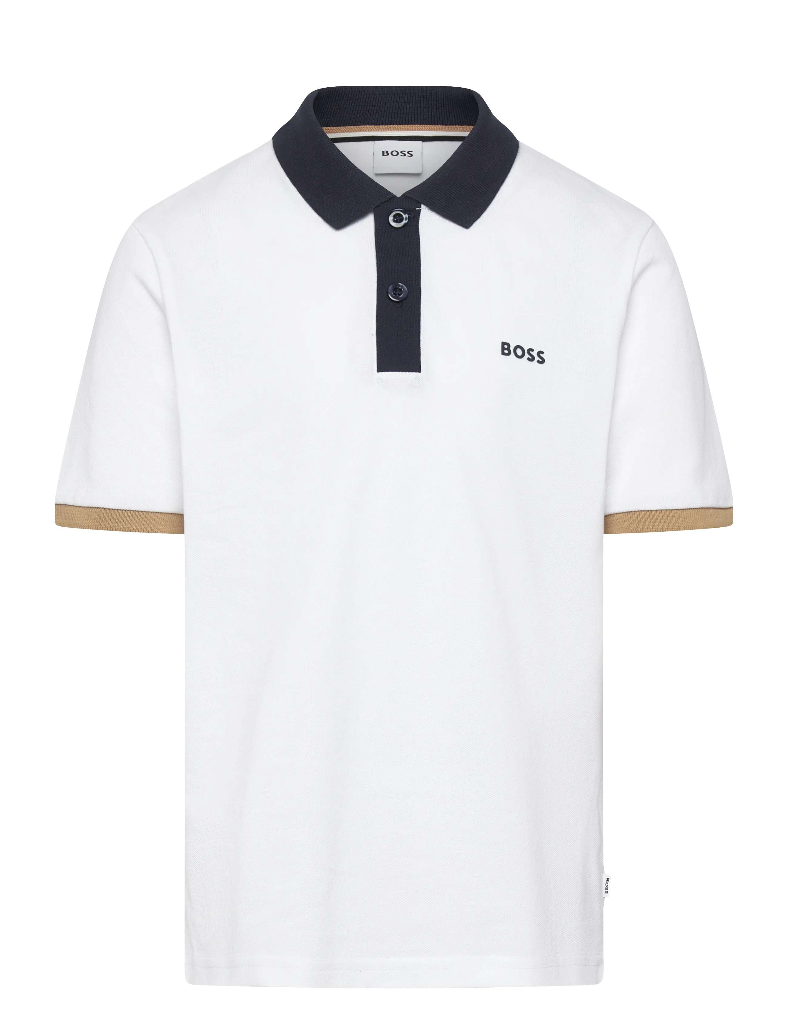 BOSS Short Sleeve Polo, Børn, Kortærmet Poloshirt, Hvid, Str: 128
